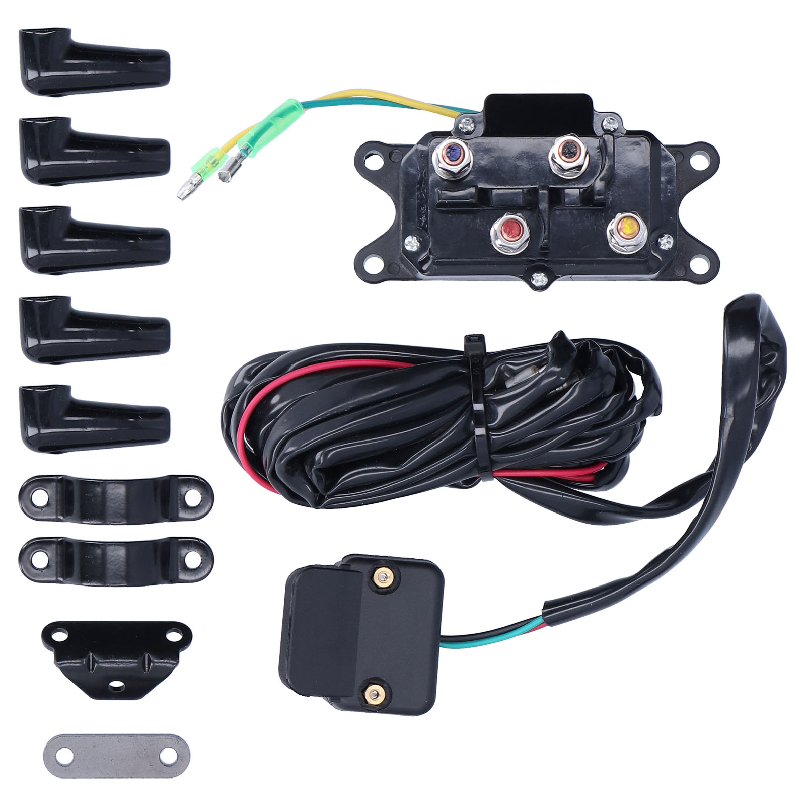 12v 250a Seilwindenrelais-schütz Mit Montagehalterungen Für Atvs Und Utvs