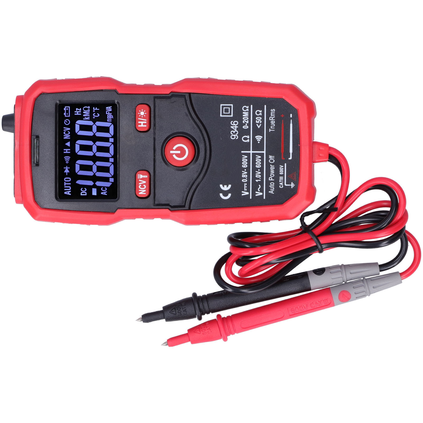 Ua9346 Vr Digitalmultimeter Mit Lcd-bildschirm, Automatischer Ac/dc-spannungs- Und Widerstandstester