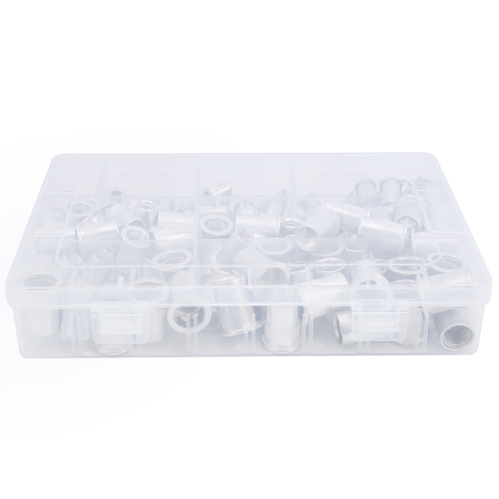 Set Mit 175 Flachkopf-aluminiumnieteneinsätzen, Sortiment An Nietmuttern Mit Aufbewahrungsbox, Industriewerkzeug
