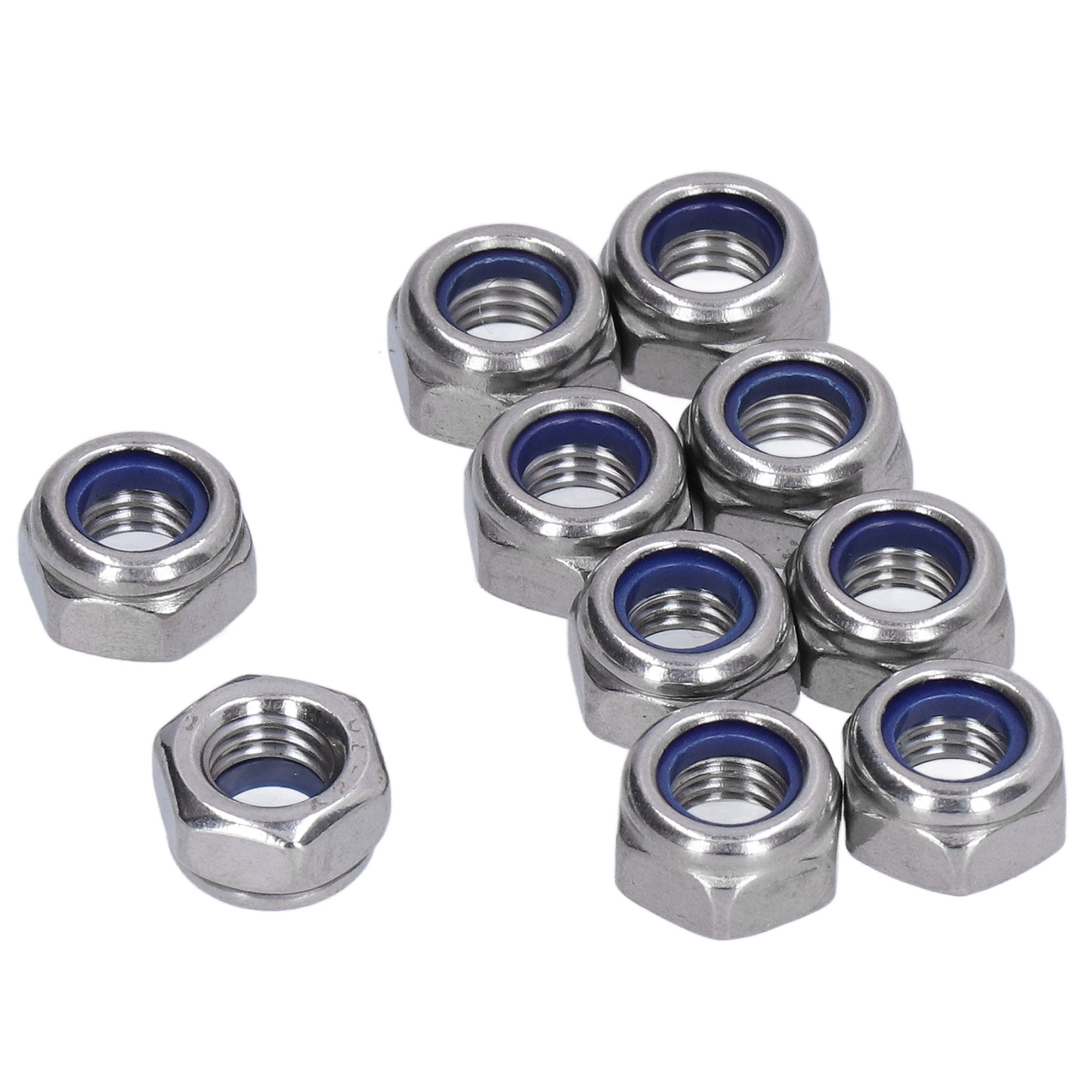 M6 Nylon-sicherungsmuttern, 100er-packung, Edelstahl, Wartungs- Und Befestigungsset