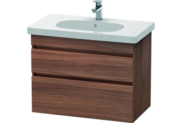 Duravit Waschtischunterschrank DuraStyle 80x45,3cm, Nussb Nat, 2 SchKa., wandhängend
