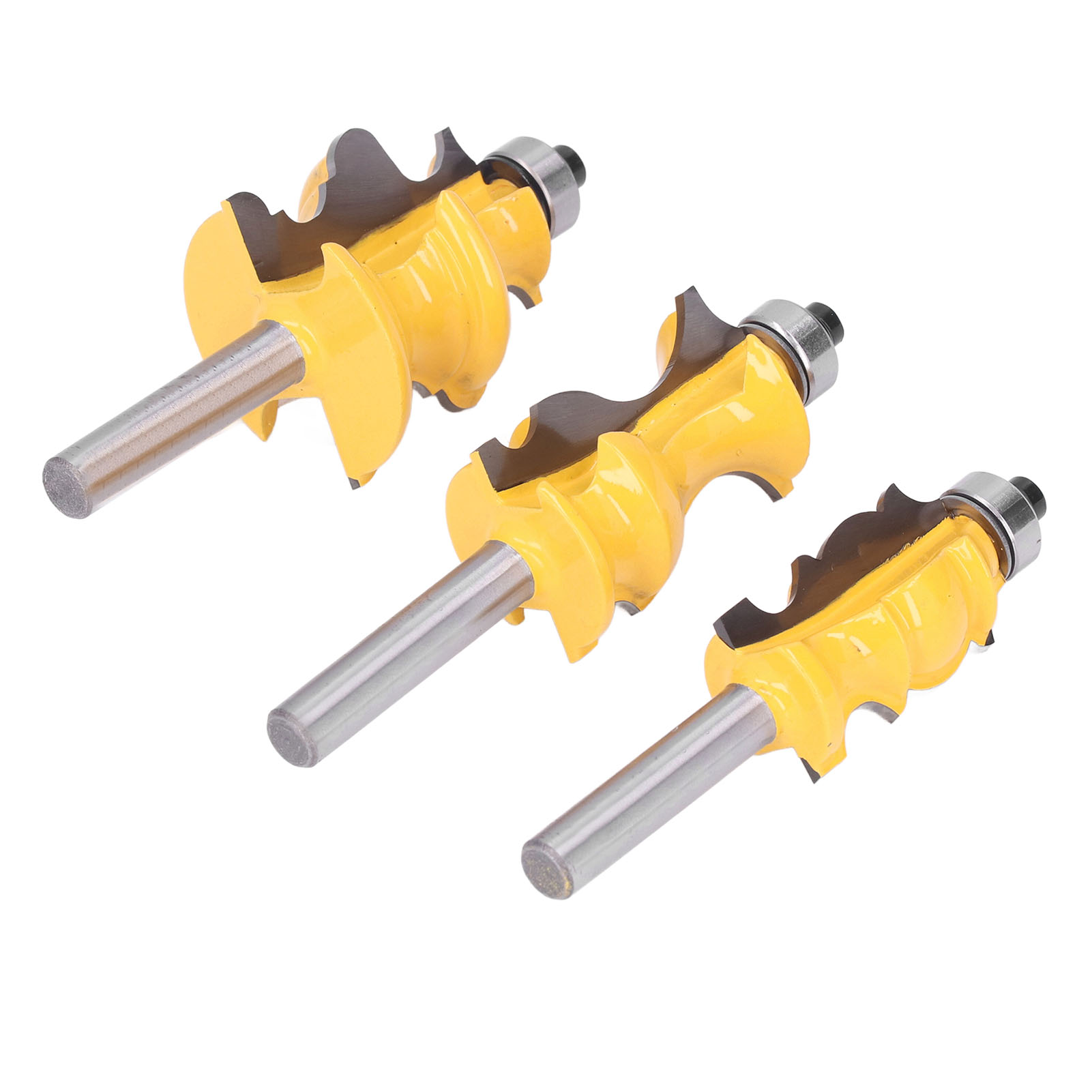 Set Mit 3 Profilfräsern Für Oberfräsen, Holzbearbeitungszubehör, 8 Mm Schaft