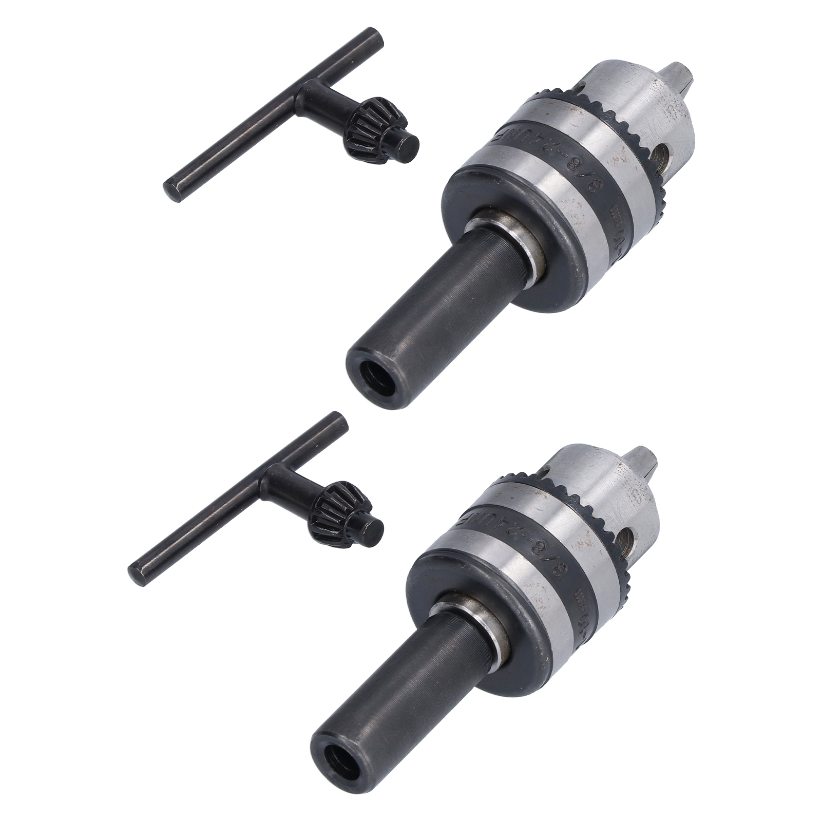 3-backen-bohrfutterschlüssel, 2 Sätze, Adapter Mit 1/2"-rundschaft, Spannbereich 1-10 Mm