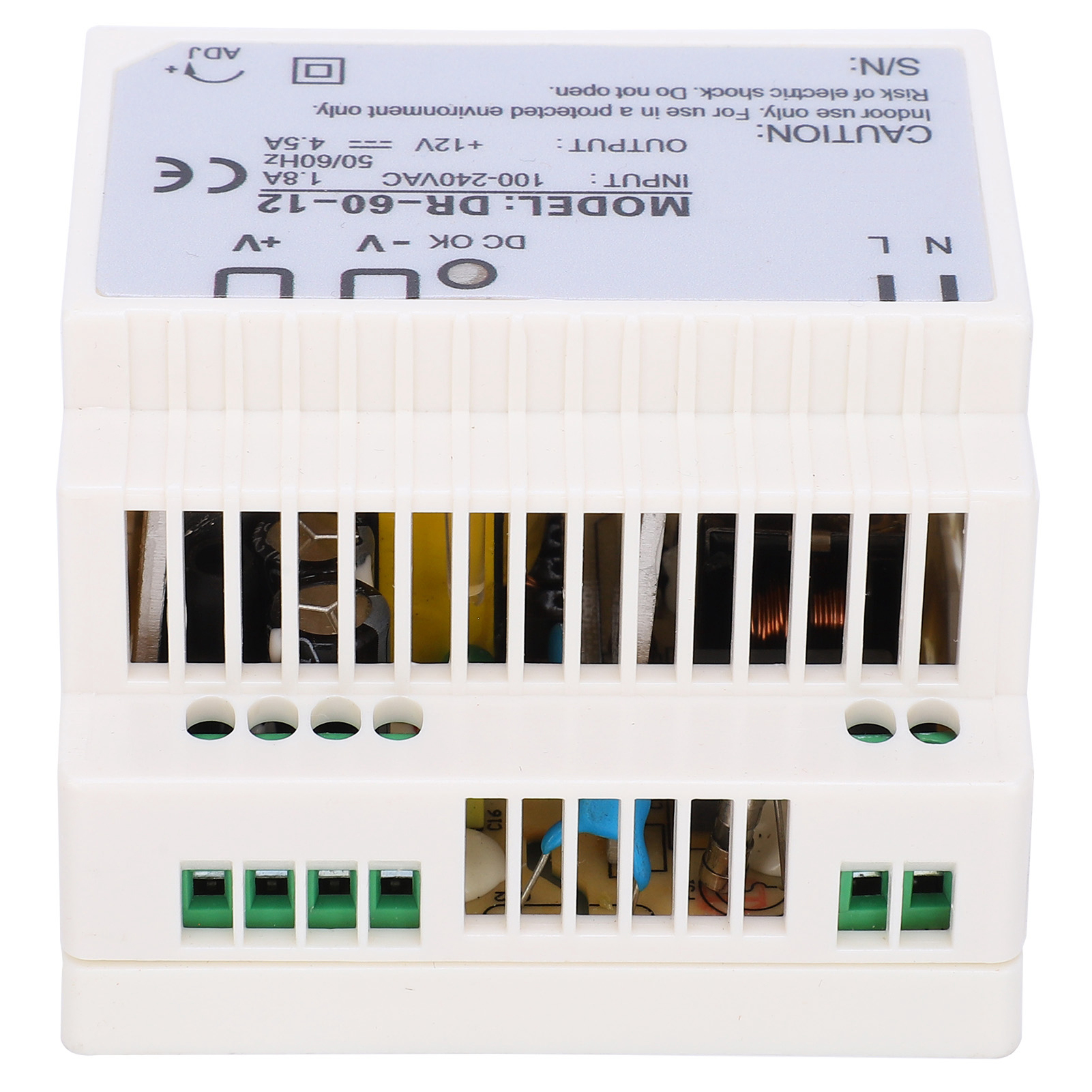 Industrielles Din-schienen-netzteil 12 V 60 W, Einphasen-umrichter 100–240 V Ac, Schaltschrank-netzteil, Dr-60-12