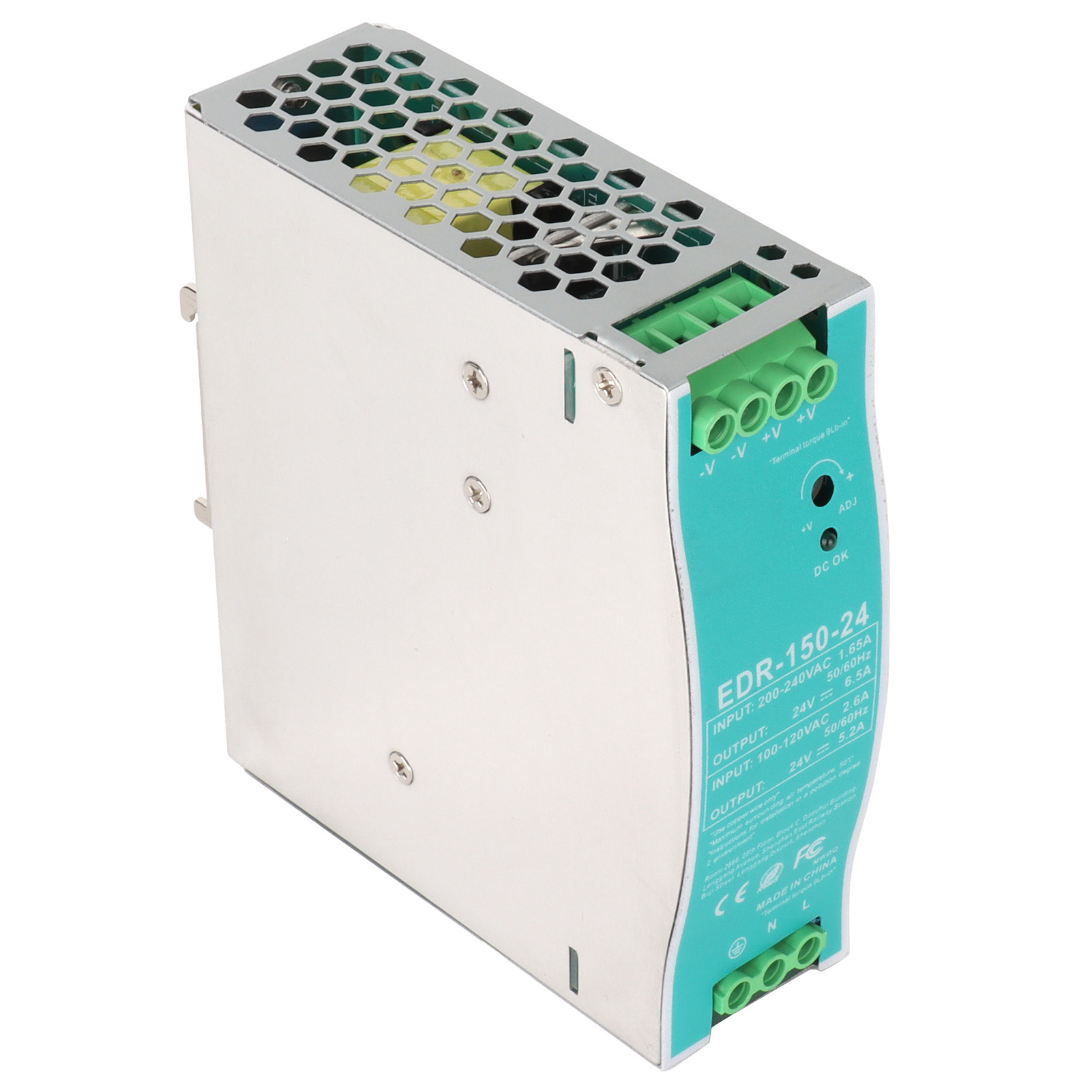 24v 150w Din-schienen-netzteil-spannungswandler Für Industrieanlagen Edr15024 Ac 100-240v