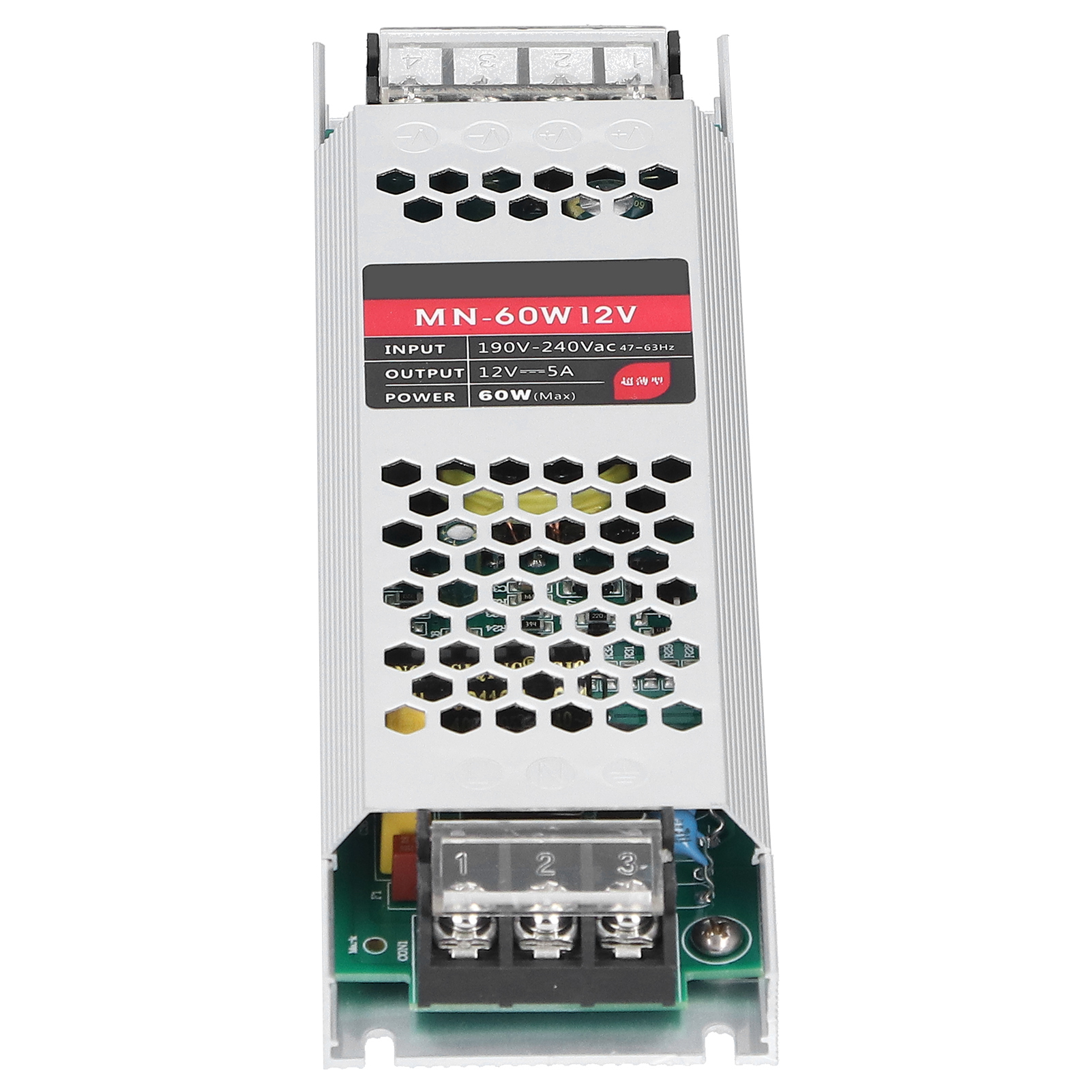 Ultraschlankes 60-w-dc12v-led-netzteil, Wasserdichter Langstreckentransformator, Spannungsadapter