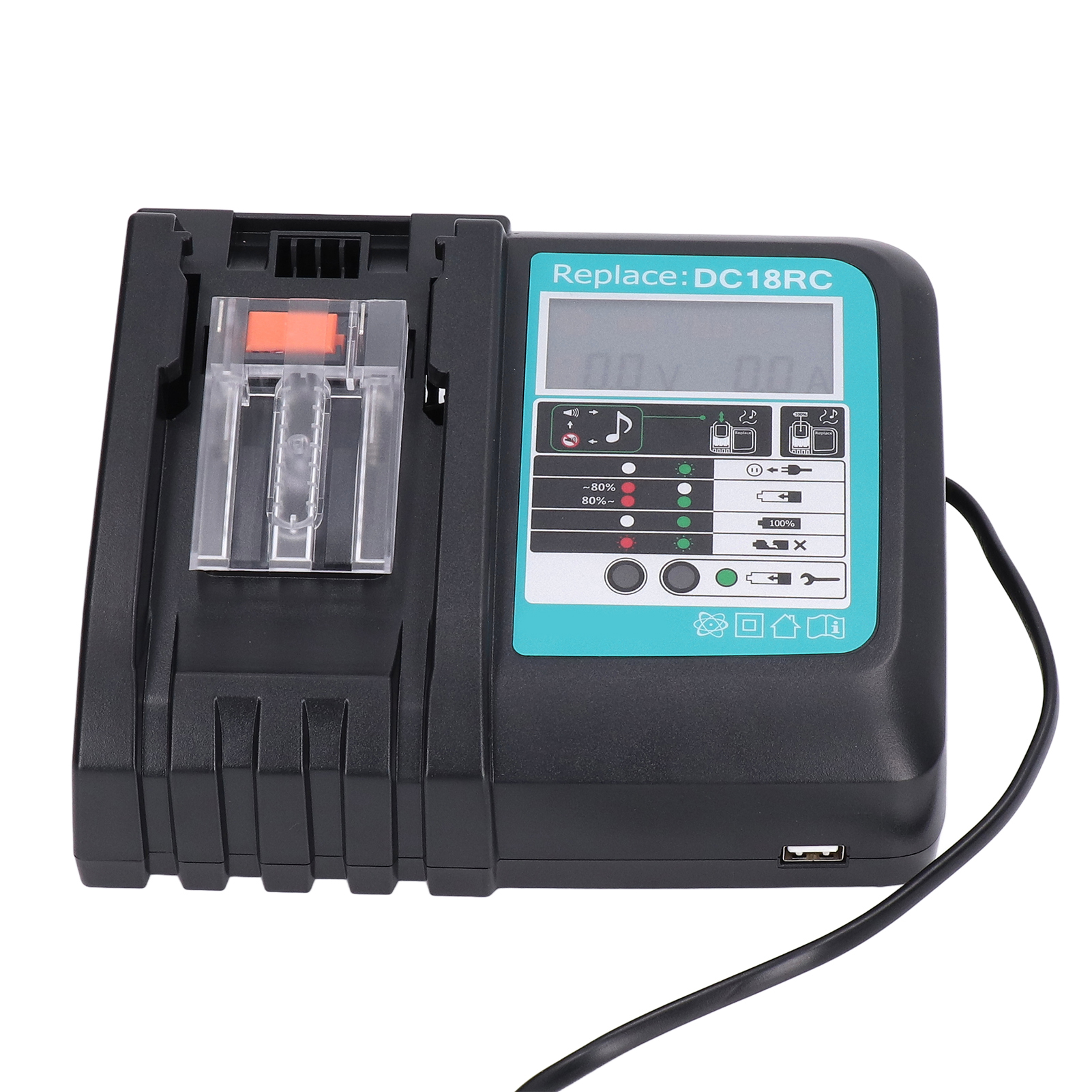 14,4-v-/18-v-lithium-akkuladegerät Für Dc18rc, Kompatibel Mit Bl1860 Und Bl1430, Eu-stecker 100–240 V