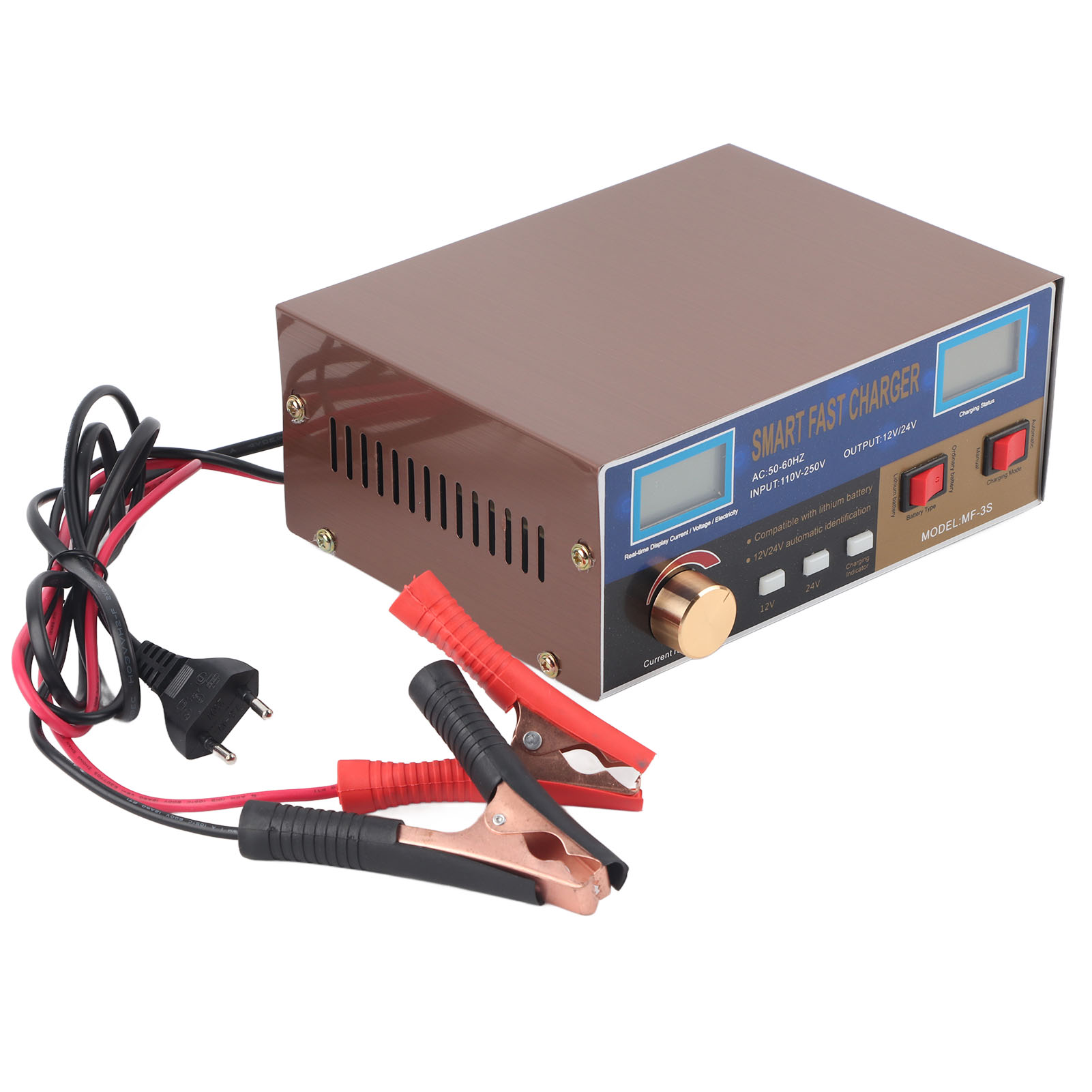 Intelligentes 400-w-ladegerät (12 V/24 V) Mit Impulsreparaturfunktion, Netzteil Mf-3s, 250-v-eu-stecker
