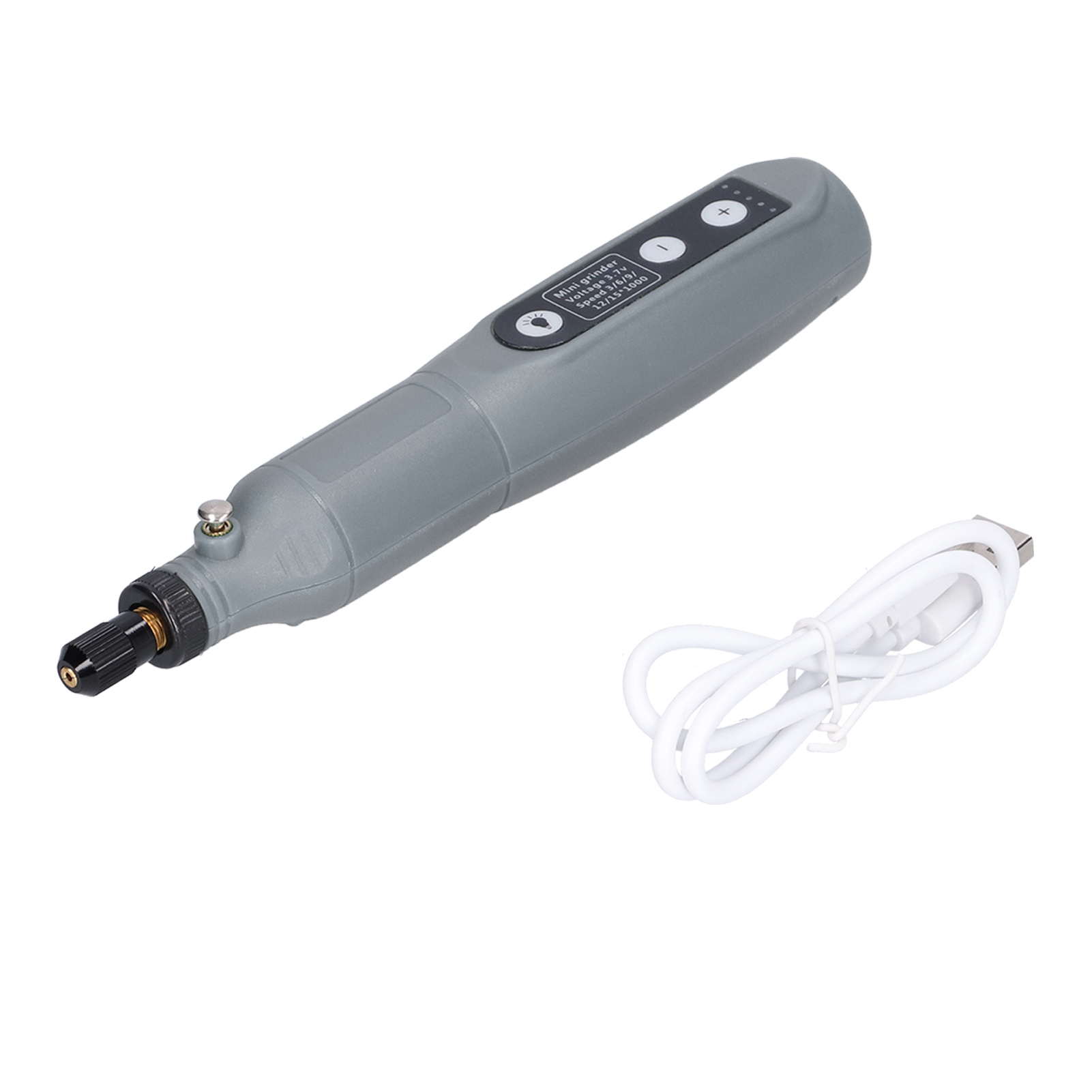 Mini-schleifset 202, Rotationswerkzeug, Grau, Tragbar, Usb-aufladbar, Mit Licht Zum Reinigen Und Schneiden, Dc 3,7 V