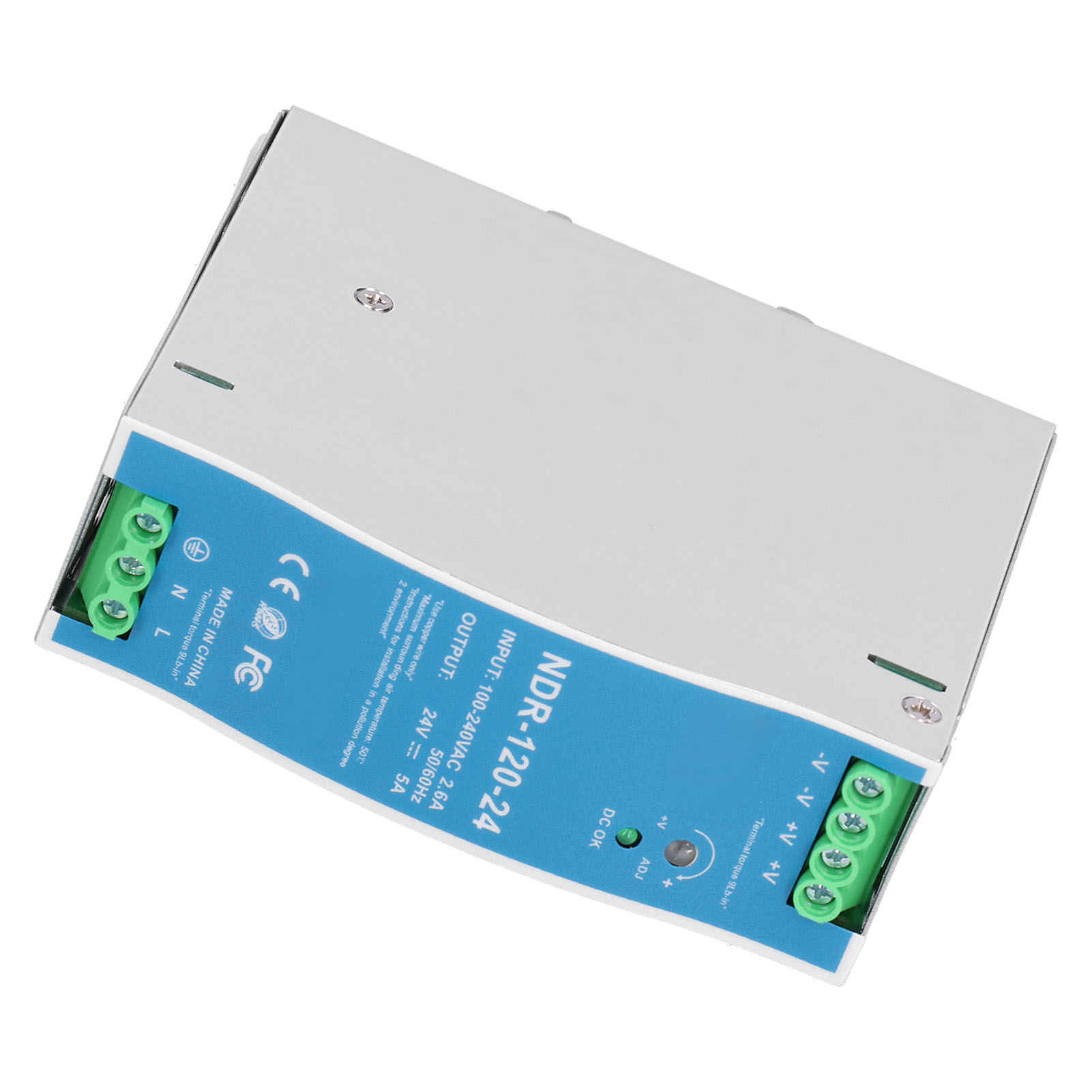 Din-schienen-netzteil Ndr-120-24 5a 120w Industrietransformator 100-240v Ac