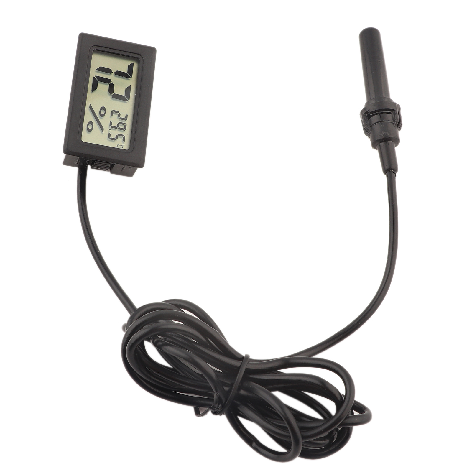 Lcd-thermometer-hygrometer Für Violine, Gitarre Und Ukulele – Schwarz, Misst Temperatur Und Luftfeuchtigkeit