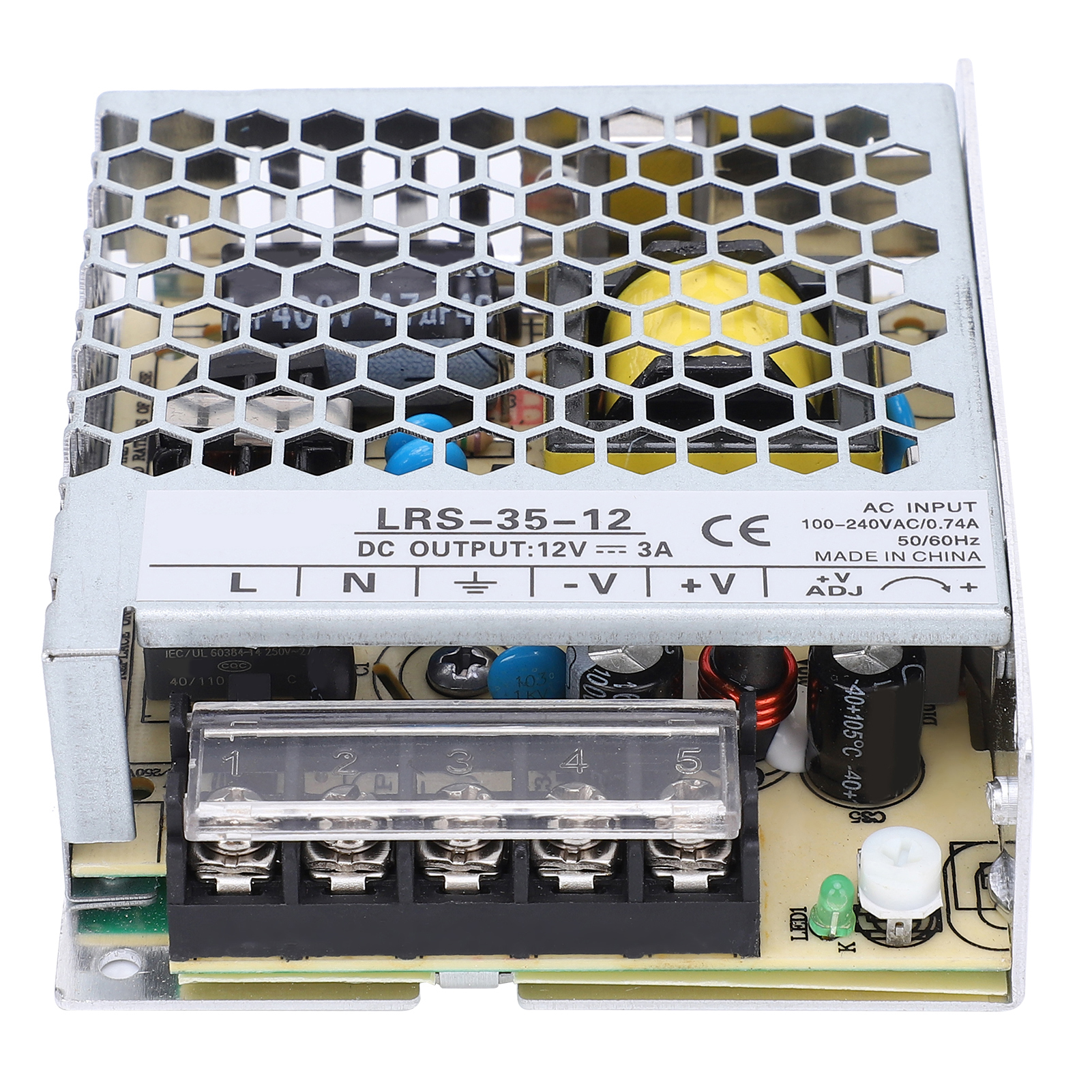 35-w-schaltnetzteil (85–264 V Ac) Mit Led-anzeige, Treiber Lrs-35-12