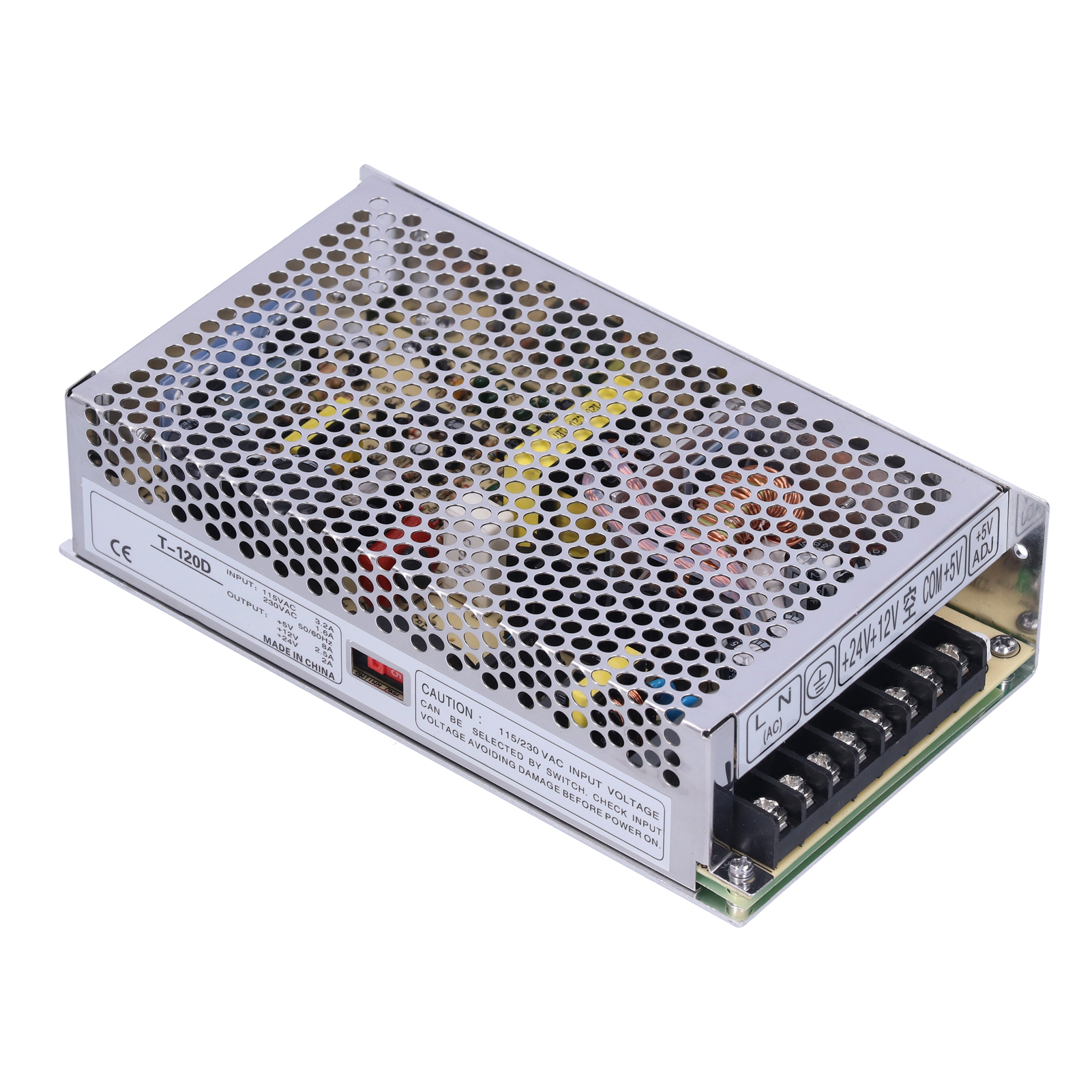 3-ausgangs-120-w-aluminium-led-schaltnetzteil T-120d