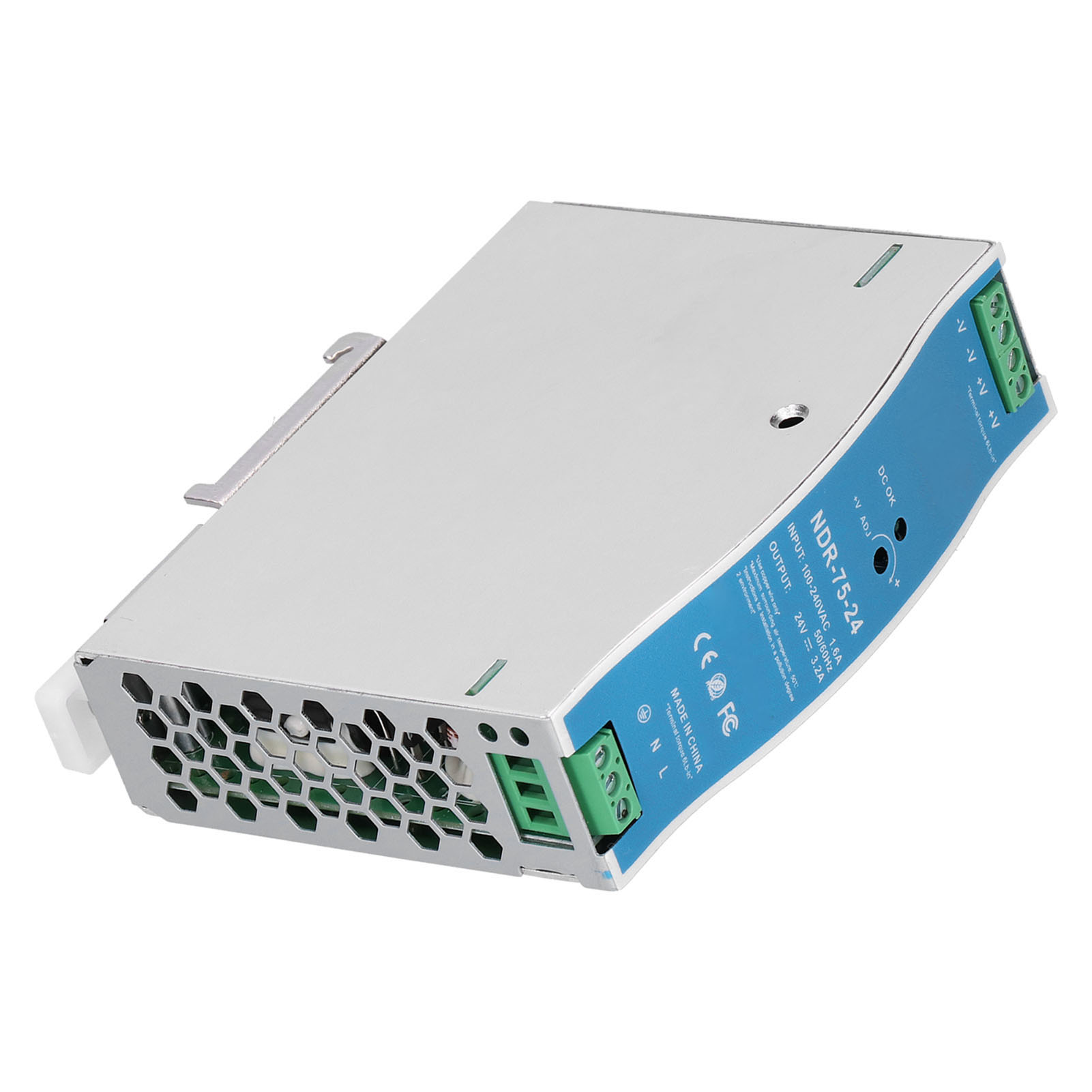 Industrienetzteil Ndr-75-24, Din-schiene, 3,2 A, 76,8 W, 100–240 V Ac-schaltnetzteil