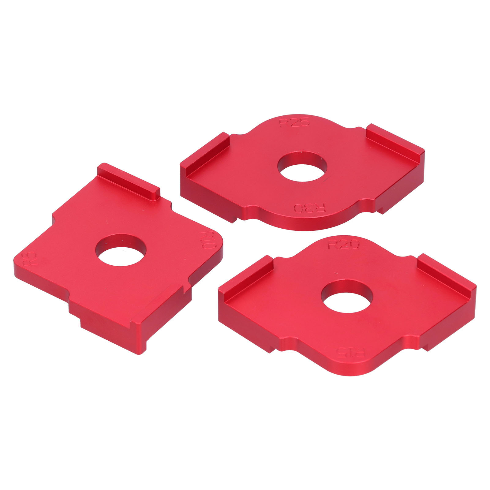 Set Mit 3 Abgerundeten Ecken Für Die Holzbearbeitung, Fasenschablone Aus Aluminiumlegierung, Vierkantaufsatz Für Oberfräse