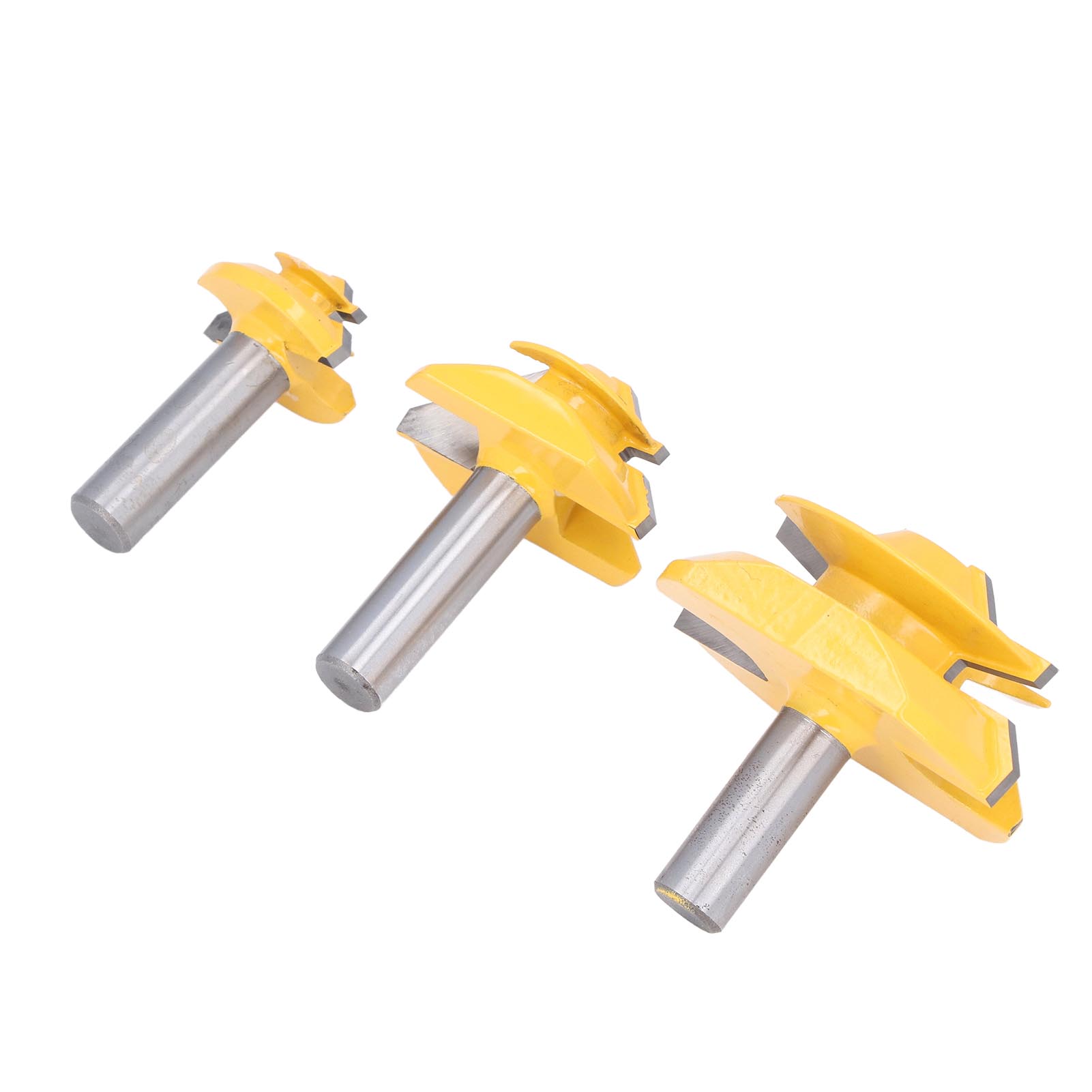 Set Mit 3 45°-holzfräsern Mit 12,7-mm-schaft Für Bündigfräsen, Gewindeschneider Und Fräswerkzeuge