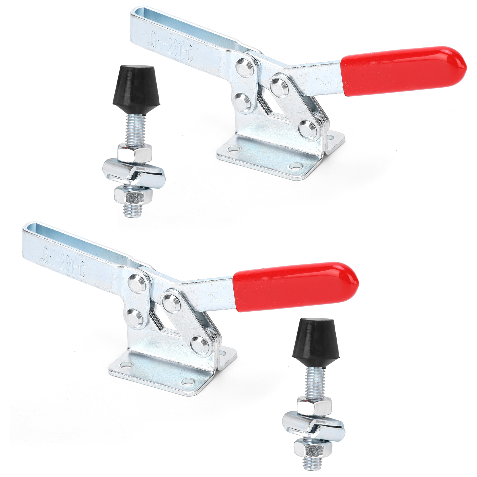 Set Mit 2 Schnellspannklemmen Aus Rostbeständigem Legiertem Stahl, Manuelles Haltewerkzeug 182 Kg Gh201c