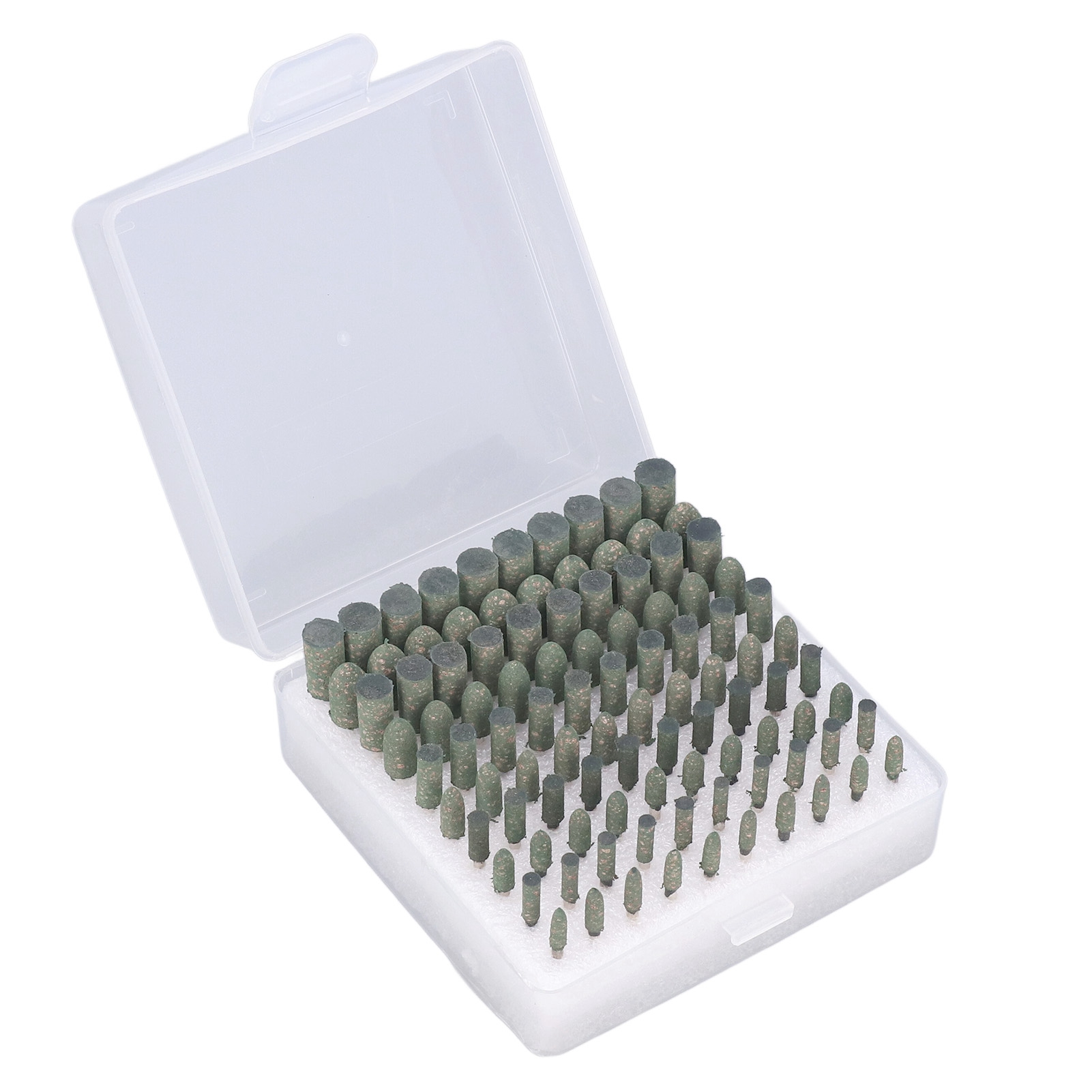Packung Mit 100 Gummipolieraufsätzen Für Metall Und Glas, Verschiedene Größen, Schleifzubehör