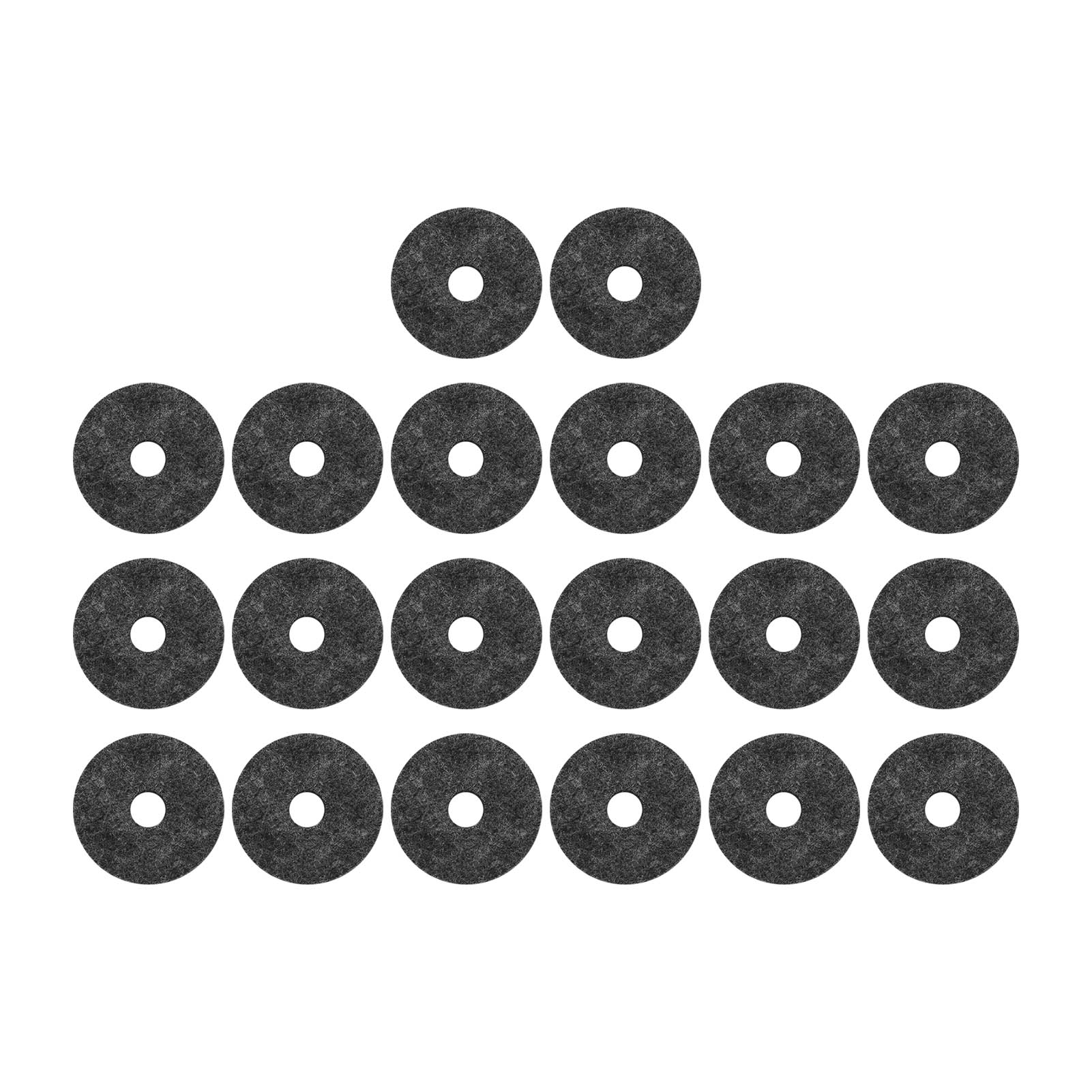 20 Filz-beckenpads, Ersatzscheiben Für Ständer, Schlagzeugzubehör, Rutschfest, 4 Cm, Grau