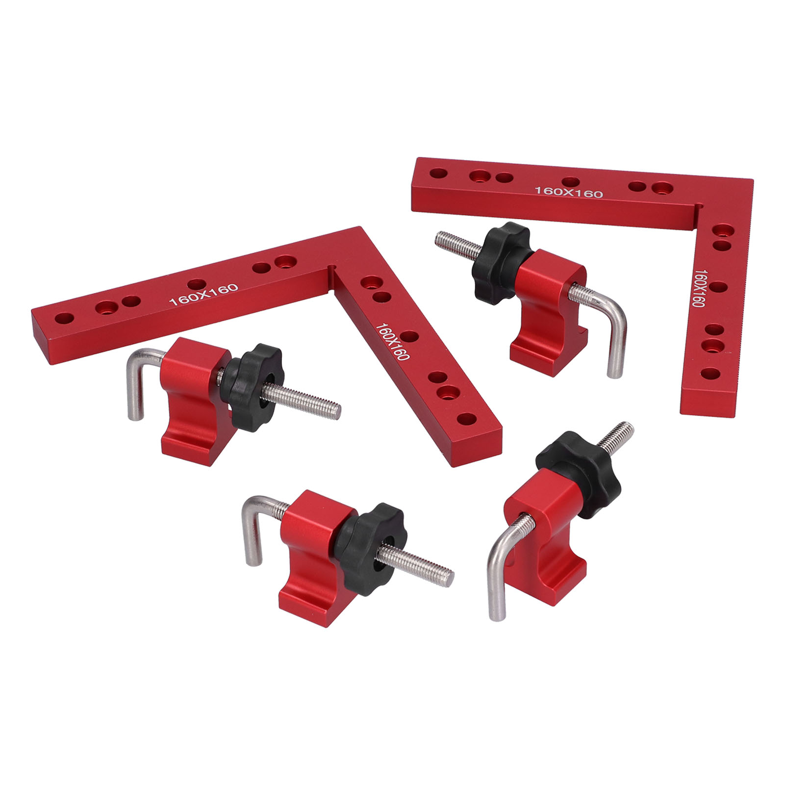 90°-winkel-werkbankzwinge Für Die Holzbearbeitung, 160x160mm Plattenpositionierhilfe, Befestigungswerkzeug