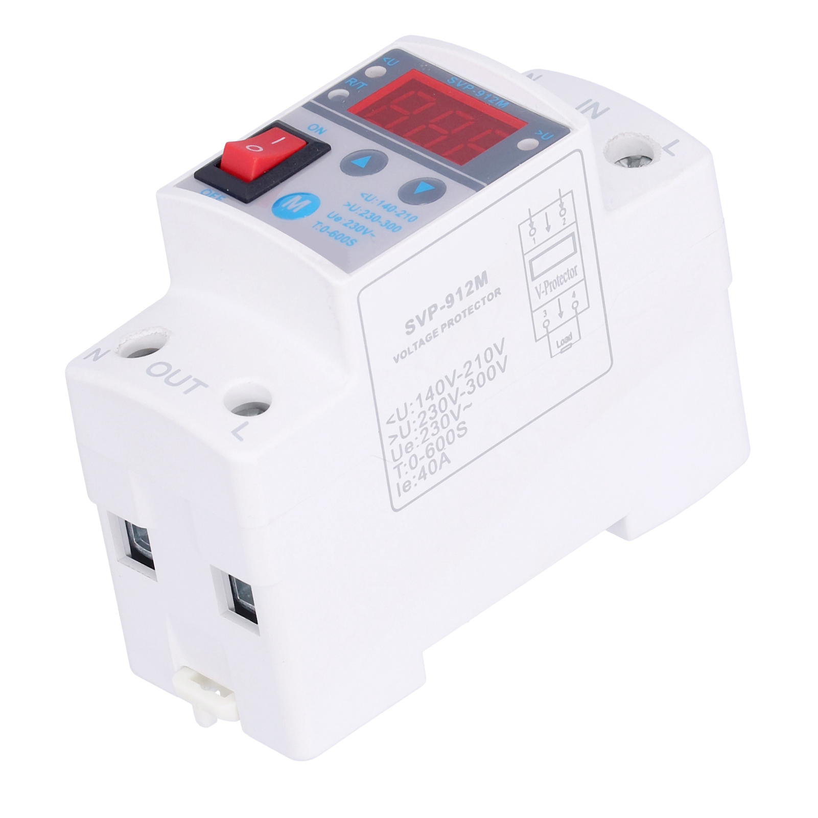 Svp-912m 220v 40a Industrie-überspannungsschutz Für Elektrische Anlagen