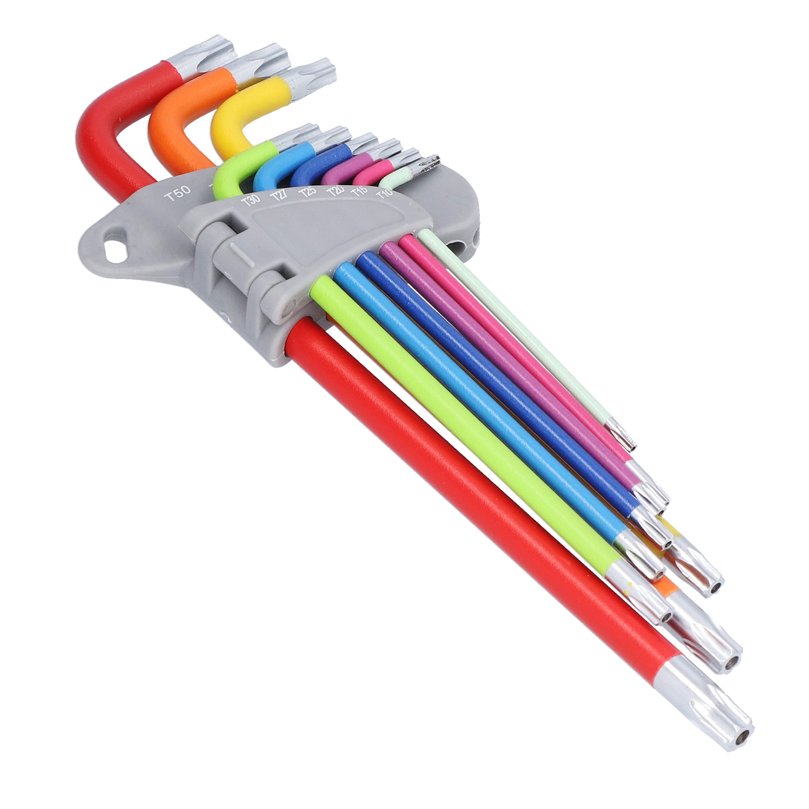 Sechskantschlüsselsatz, Chrom-vanadium-griff, Langer Arm, Werkzeuge T10 Bis T50, Mehrfarbig