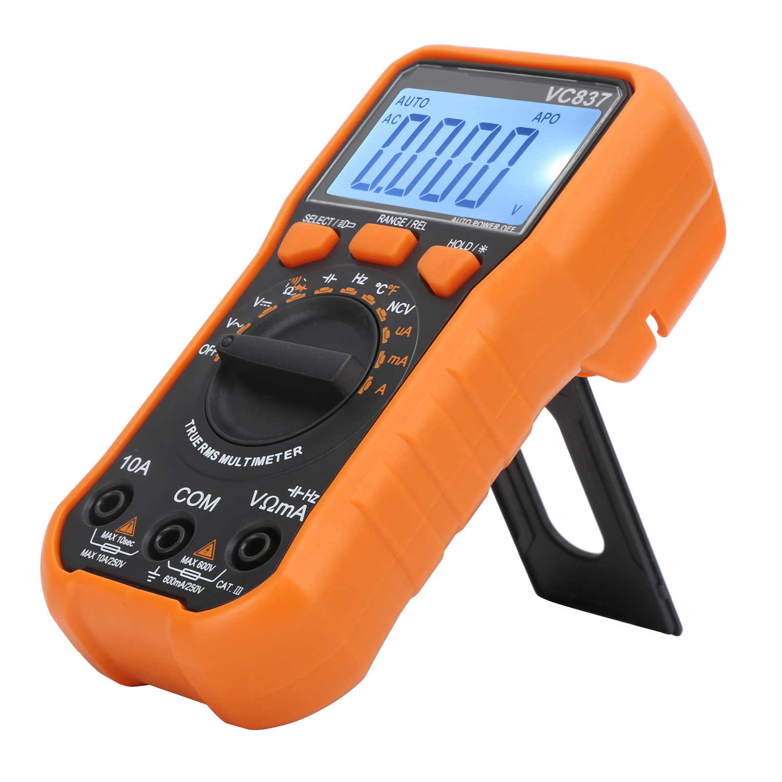 Automatisches Digitalmultimeter Vc837 Ncv 6000 Count, Ac/dc-spannung Und -strom, Temperatur