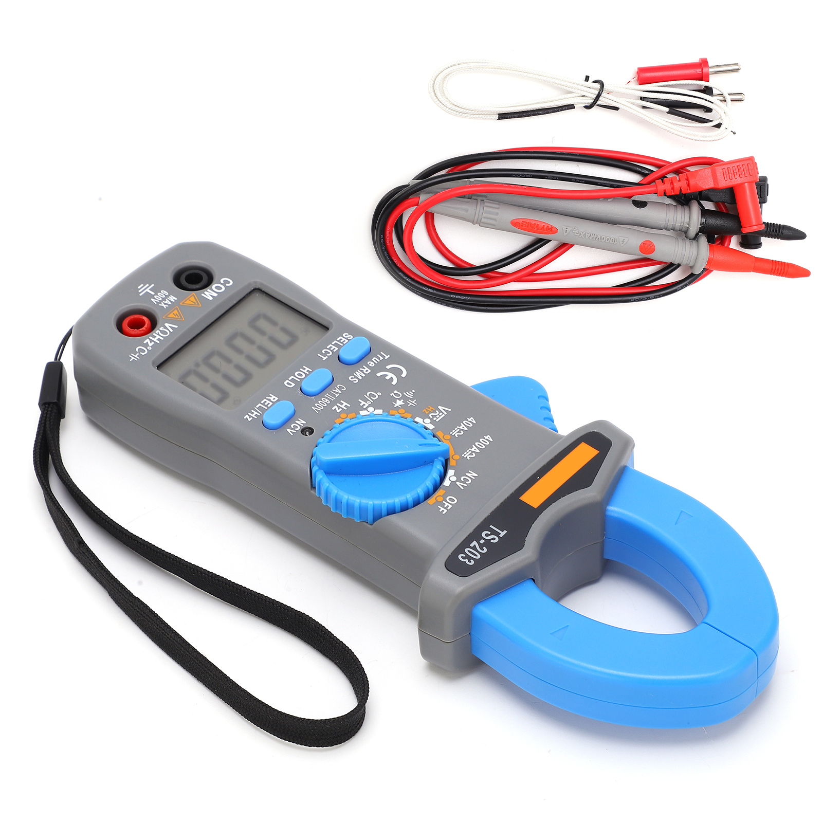 Ts-203 Digitales Zangenamperemeter Ac/dc-voltmeter Stromprüfer Messgerät Für Den Außenbereich