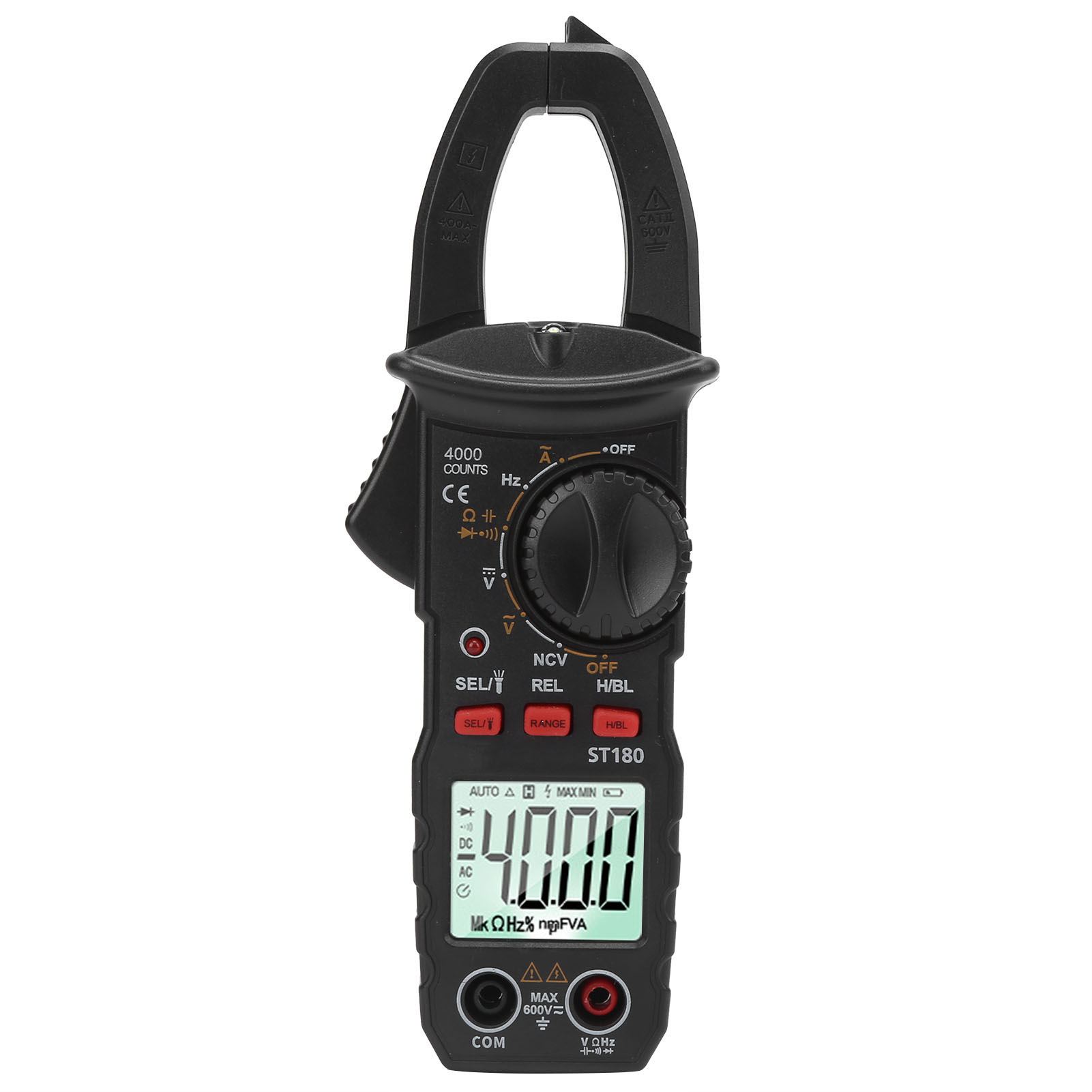 St180 Digitales Zangenmessgerät/multimeter Für Automatische Ac/dc-spannungsmessung Und -prüfung Mit Taschenlampe