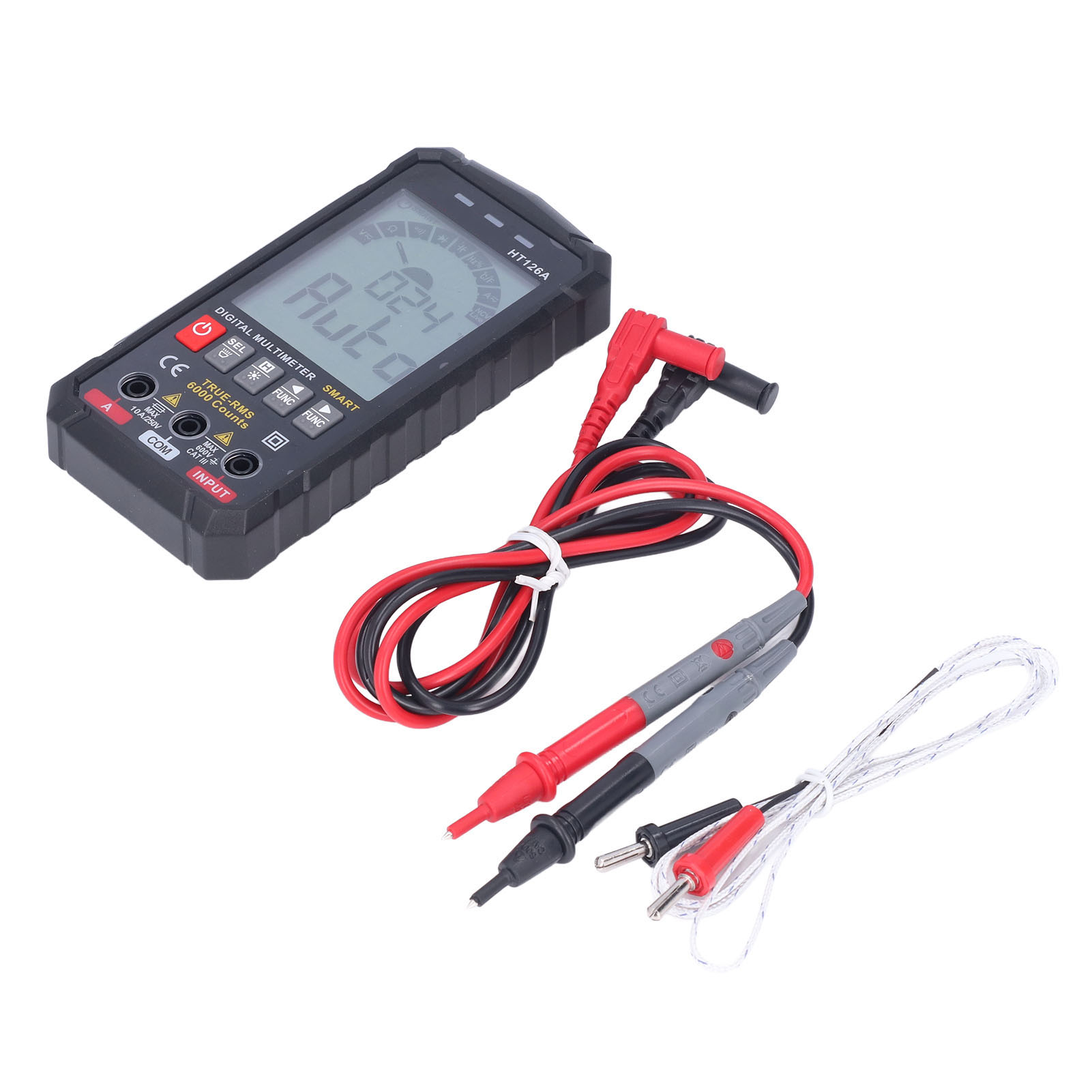 Ht126a Digitalmultimeter, 4000 Präzise Messpunkte, Voltmeter, Ac/dc-spannungs-/strom-/widerstands-/frequenz-/kapazitätsmessgerät