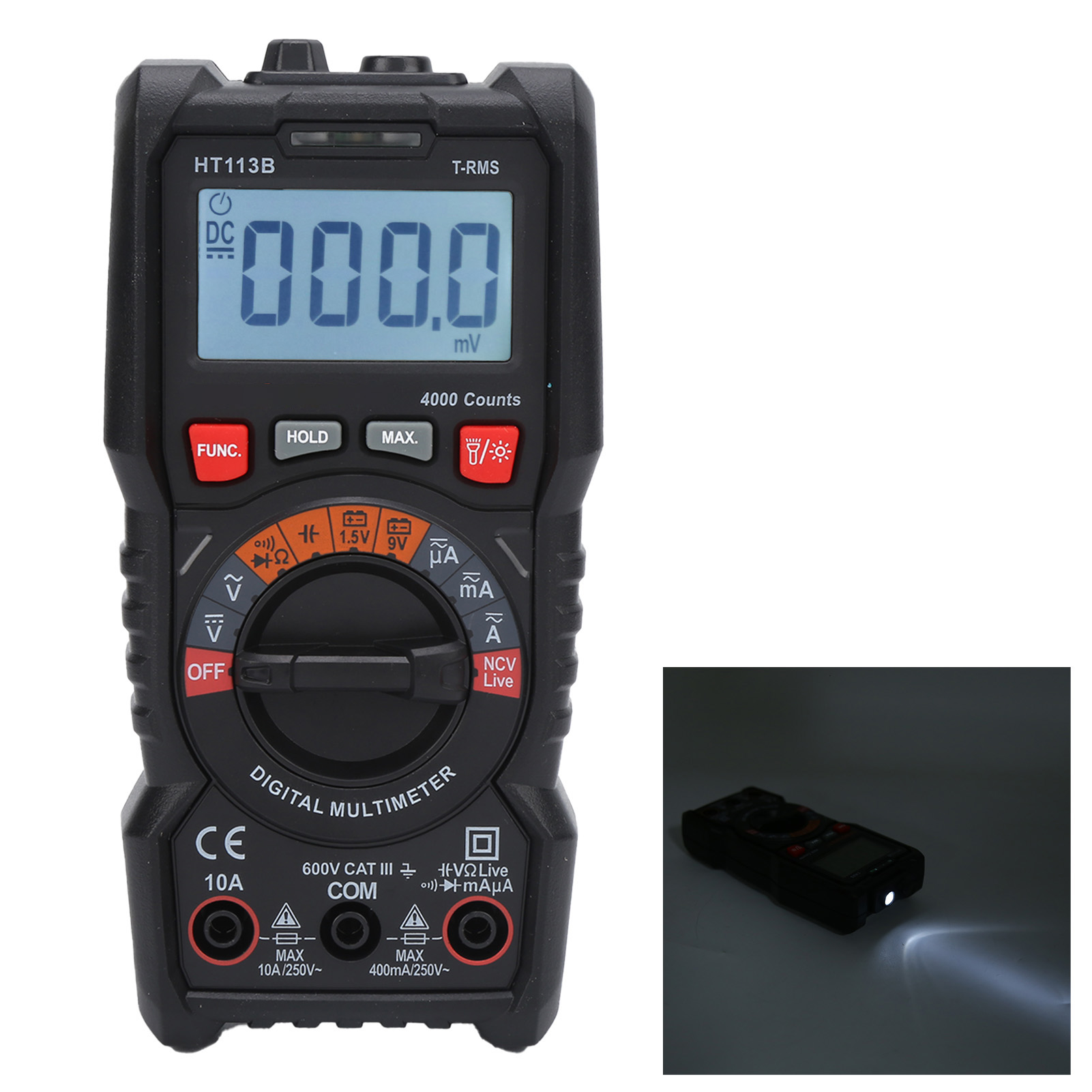 Ht113b Intelligentes Digitales Multimeter Mit Überhitzungsschutz, Spannungs- Und Stromprüfer Für Den Heimgebrauch