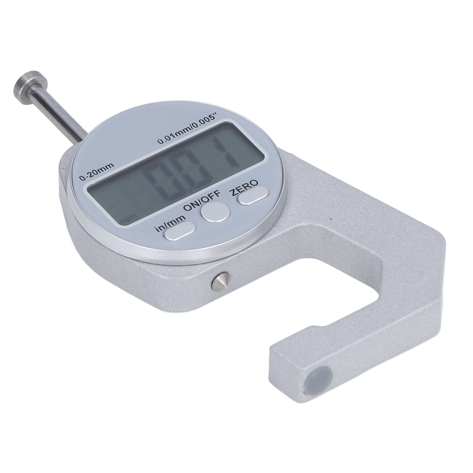 Digitales Mini-led-dickenmessgerät 0–20 Mm, Multifunktionsmessgerät Für Leder, Stoff, Papier Und Dünnes Metall