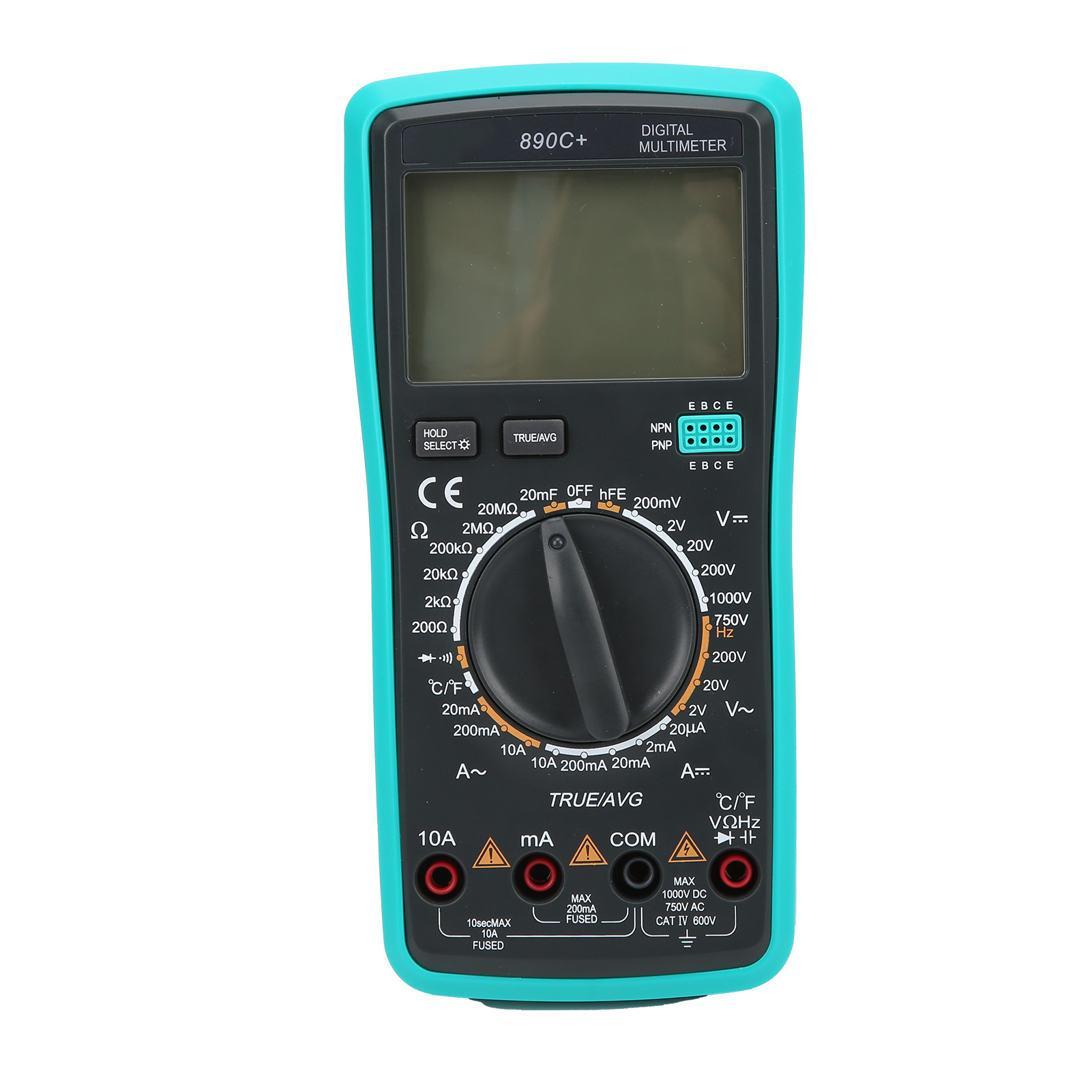 890c+ Digitalmultimeter Mit Überhitzungsschutz, Spannungs- Und Strommesser, Automatischem Temperaturtester