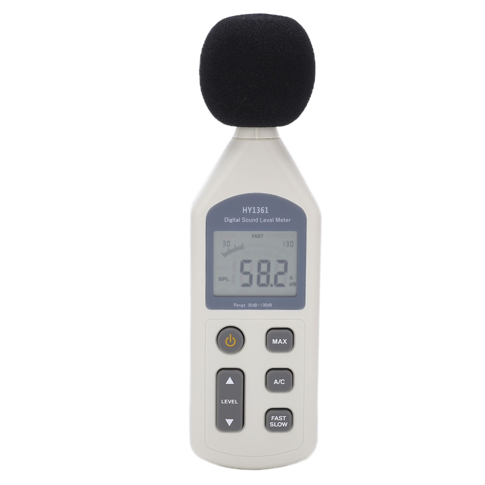 Hy-1361 Tragbares Digitales Schallpegelmessgerät Mit Lcd-bildschirm, Usb-dezibelrekorder, Geräuschmessung 30–130 Dba / 35–130 Dbc