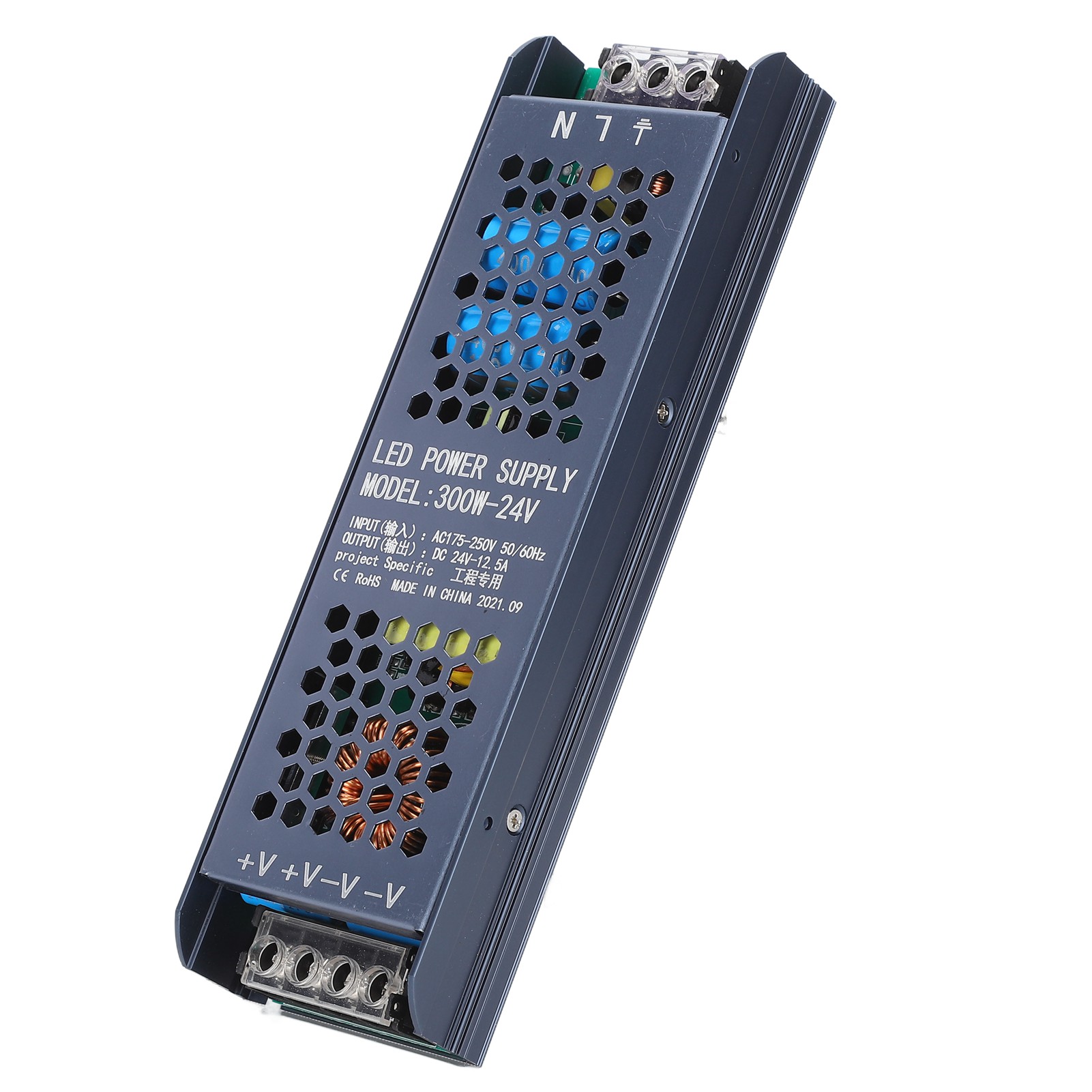 300-w-led-netzteil, 24 V, 12,5 A, Schwarz, Langband, Ac 175–250 V