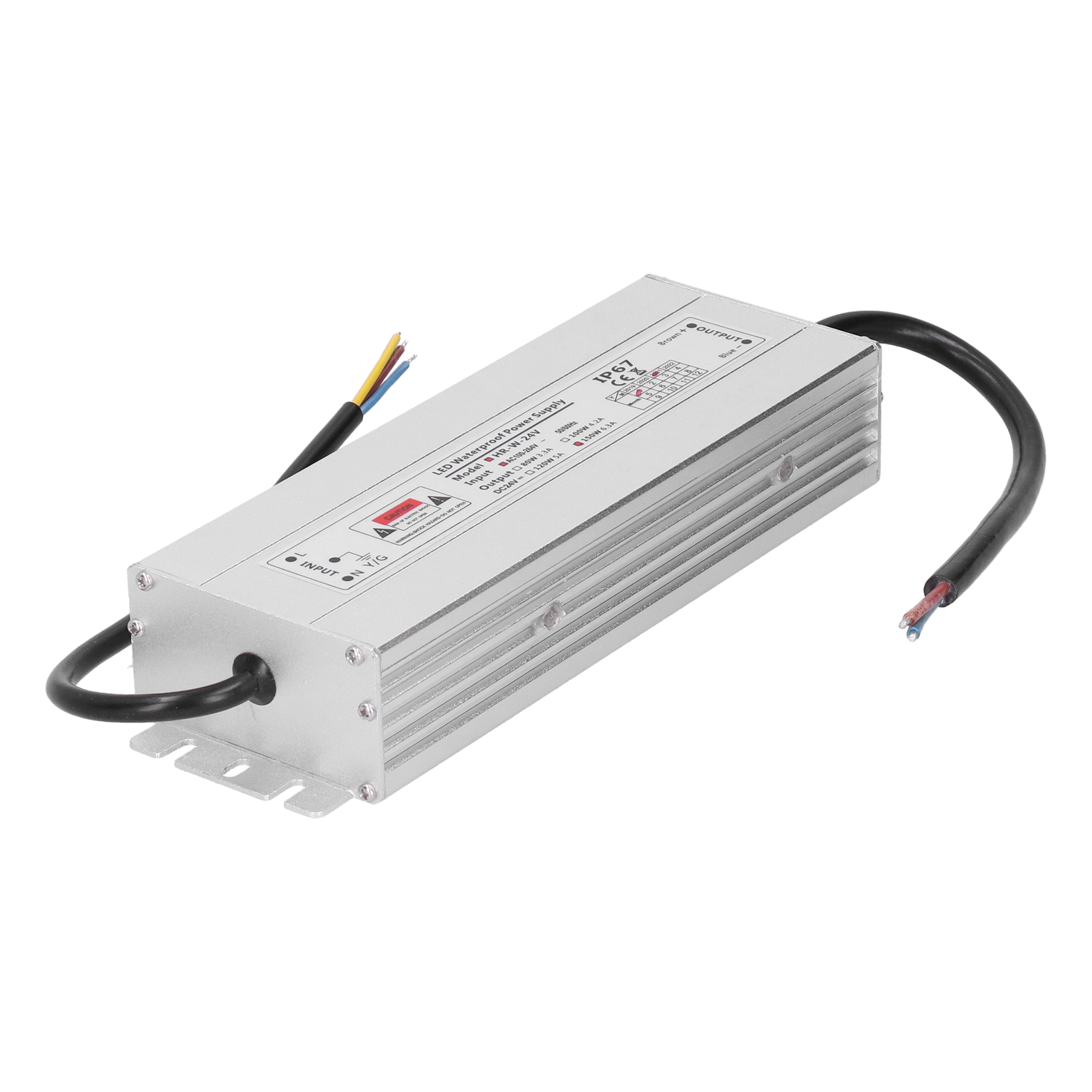 24v 150w Ip67 Wasserdichtes Netzteil, Led-transformator Für Led-streifen Und Innenlampen