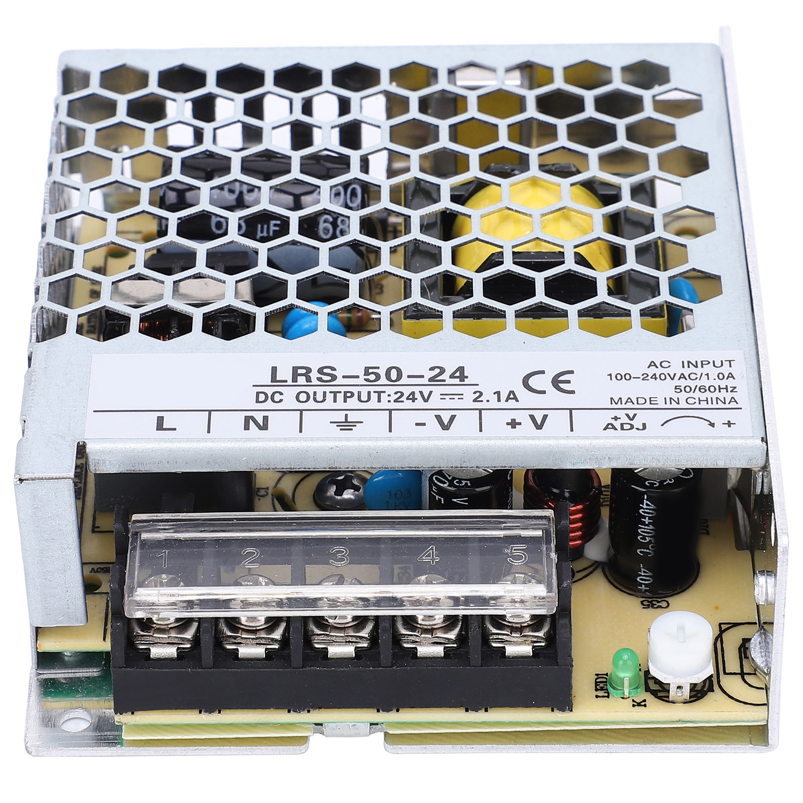 50-w-24-v-led-netzteil Mit Überlastschutz, Einstellbarer Spannung, 85–264-v-wechselstromwandler Lrs-50-24, Schalter Für Led-streifen