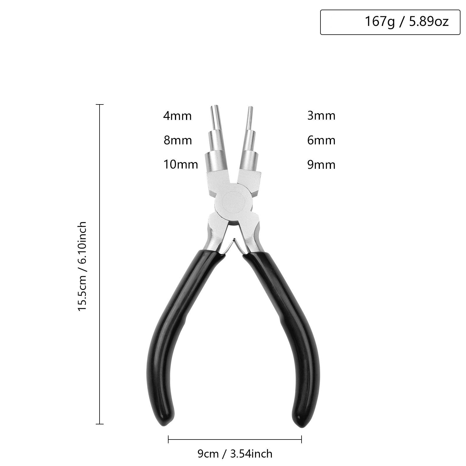 6-in-1 Schmuckzange, 15,5 Cm, Zum Formen Von Schlaufen Und Draht, Diy-schmuckwerkzeug, 1 Stück