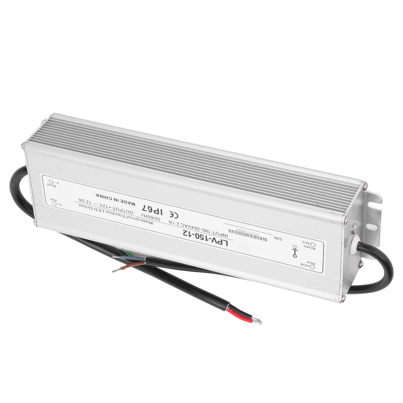 Ip67 Wasserdichtes 150-w-dc12v-schaltnetzteil Lpv-150-12 Mit Überspannungsschutz
