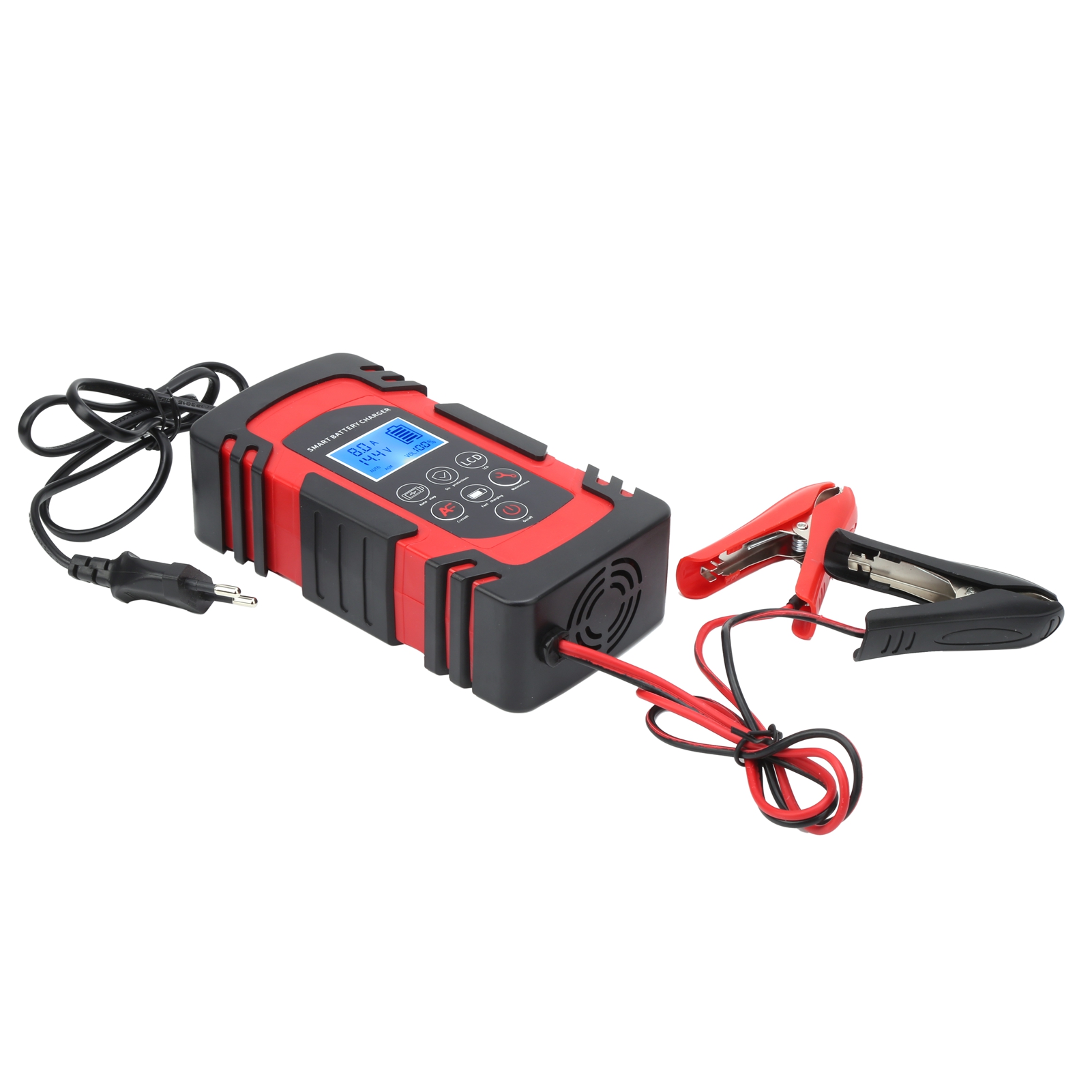 Dc-80 Intelligentes Batterieladegerät, Erhaltungsladung Mit Überladeschutz Für Auto Und Motorrad, Eu-stecker Ac 110–220 V