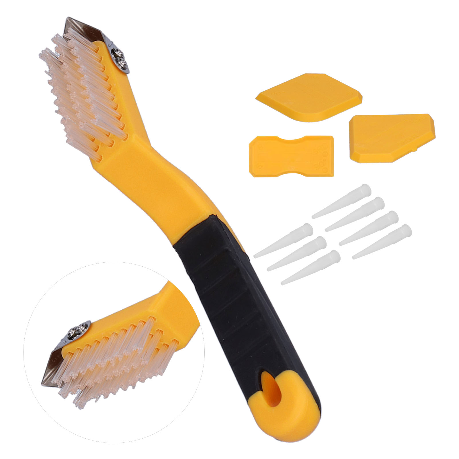 11-teiliges Set Für Silikondichtstoff, Klebstoffschaber, Fliesen- Und Bodenreiniger, Dichtungswerkzeug