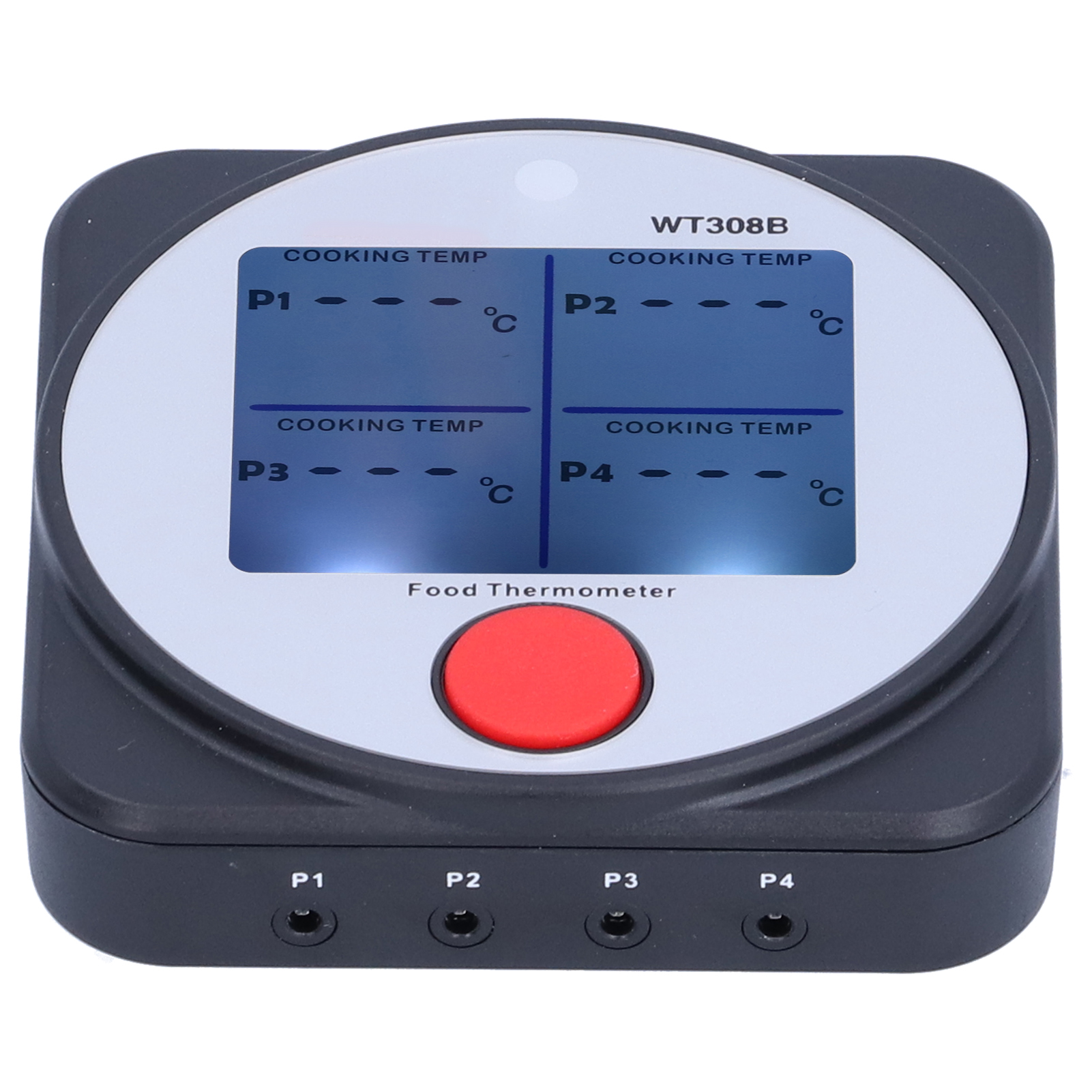 Bluetooth-grillthermometer Mit Hintergrundbeleuchtetem Lcd-display, Temperaturmesser Für Speisen Bei Picknicks -40300℃