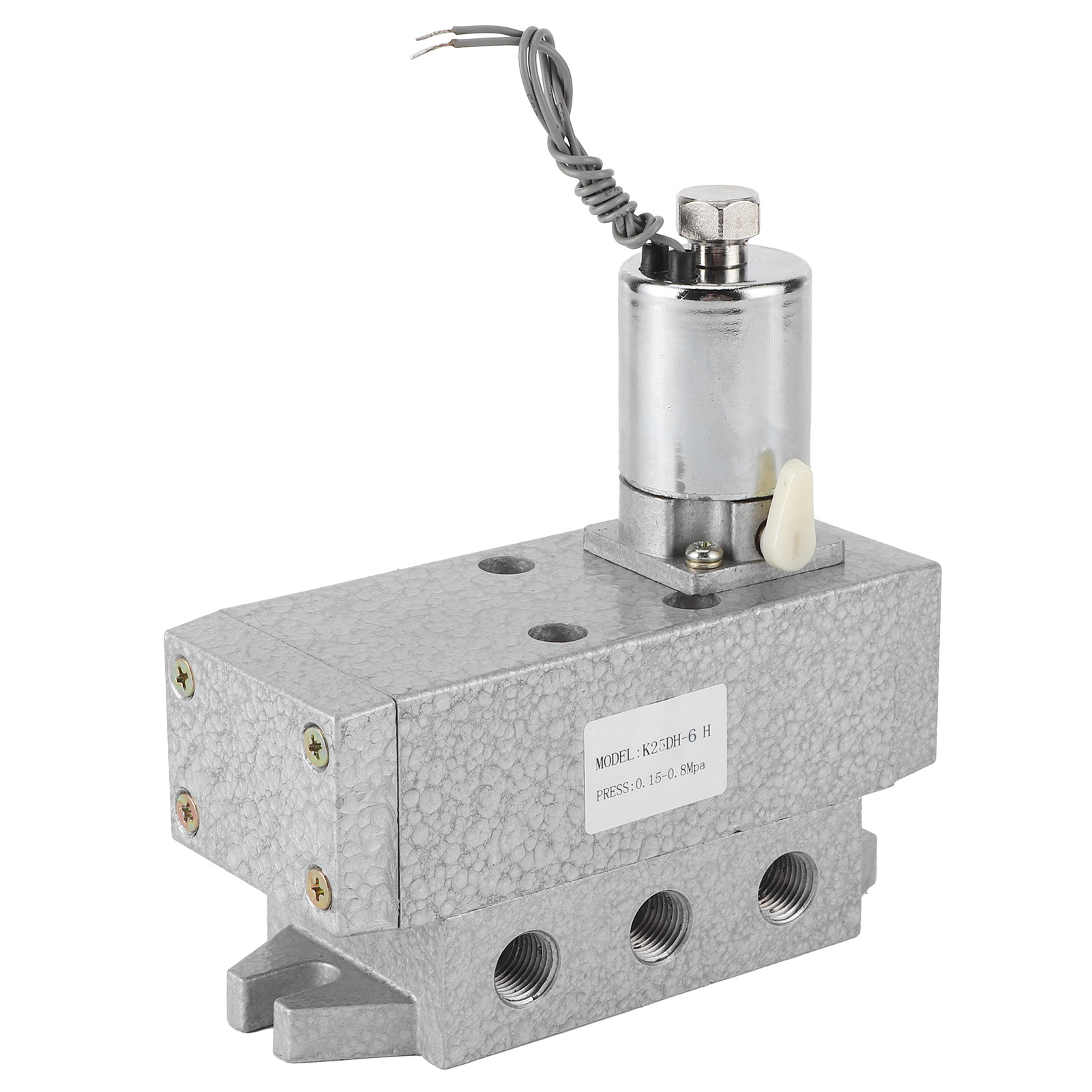 5/2-wege-magnetventil, Einfachwirkend, 12 V Hdc, G1/8 Zoll, K25dh-6, Industrienetzteil