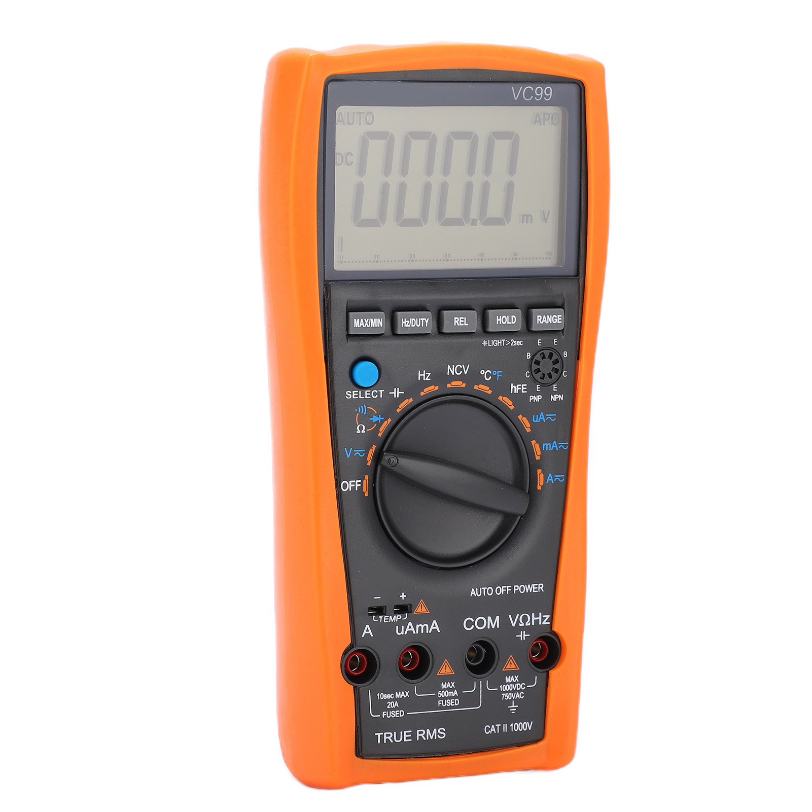 Vc99 6000 Count Led Digitalmultimeter, Hochpräzises Elektrisches Prüfgerät, Ncv-funktion, Robustes Multifunktionsgerät