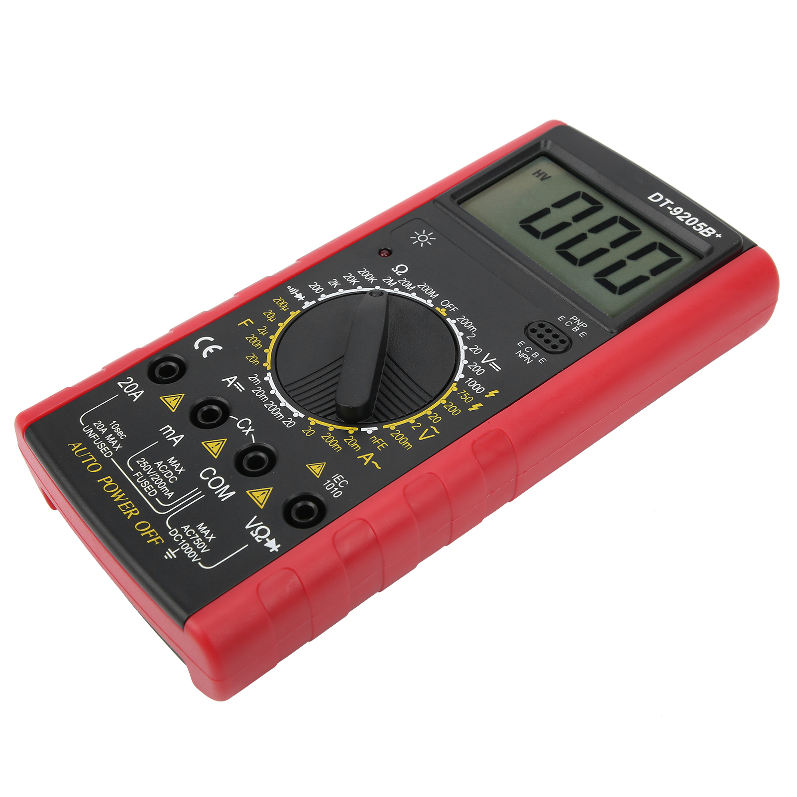 Dt9205b+ Digitales Multimeter – Feuerfester Spannungs- Und Stromprüfer – Elektrikerwerkzeug