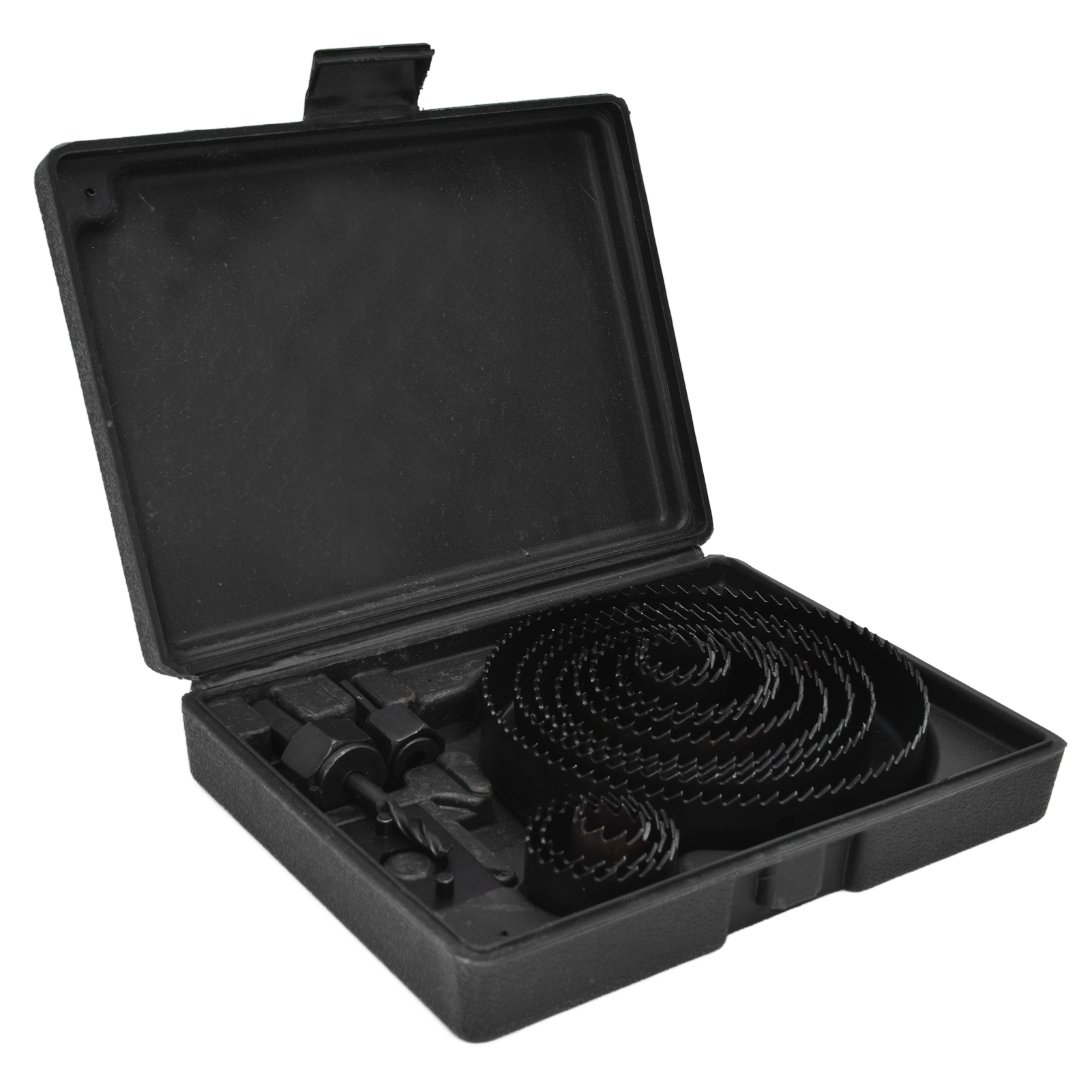 16-teiliges Hartmetall-lochsägen-set, Schwarzer Kreisbohrer Für Holz Und Pvc, 19–127 Mm