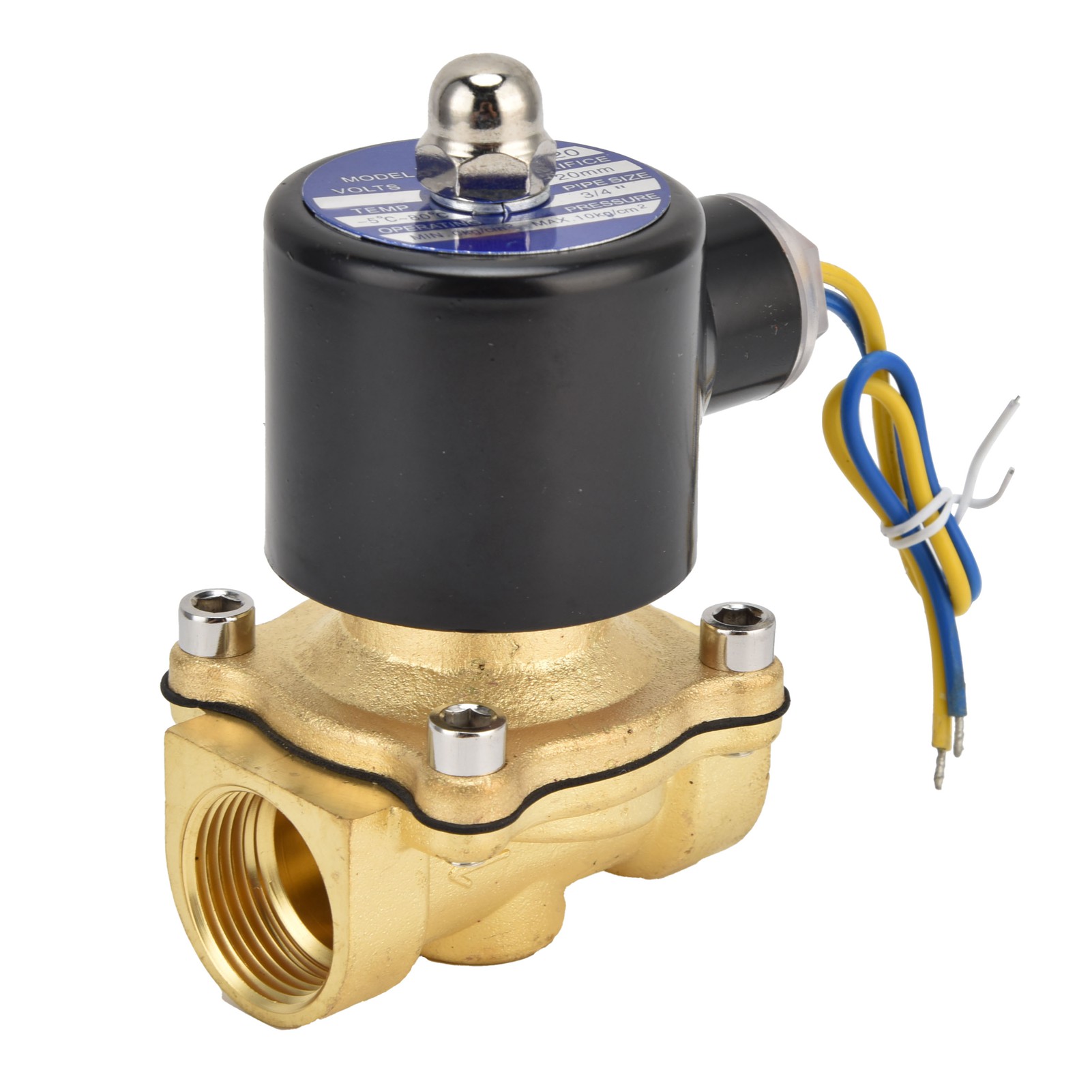 Messing-magnetventil 2w-200-20 G3/4, Normalerweise Geschlossen, 220 V Ac, Für Wasser, Luft, Gas
