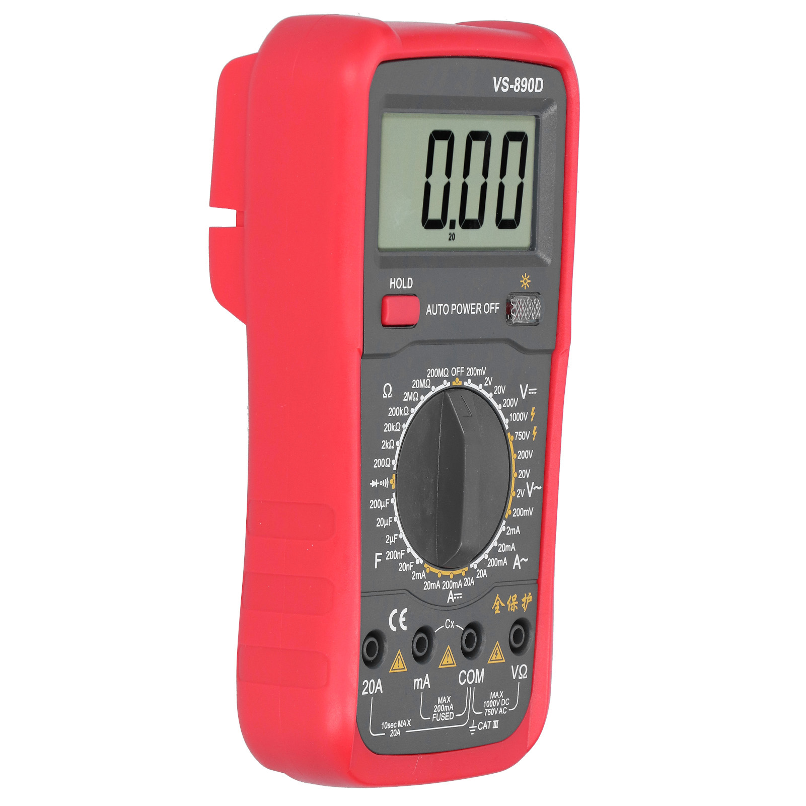 Vs-890d Digitalmultimeter Ac/dc-tester Spannung Strom Widerstand Mit Automatischer Abschaltung