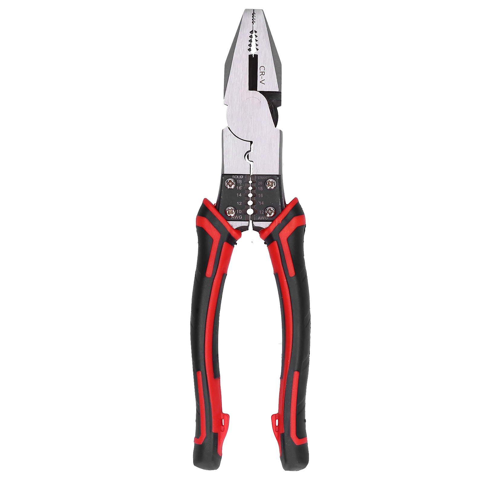 Industrielle Crimpzange (20,32 Cm), Crimpzange Für Elektrische Drähte, Abisolier- Und Schneidzange, Multifunktions-steckverbinderzange