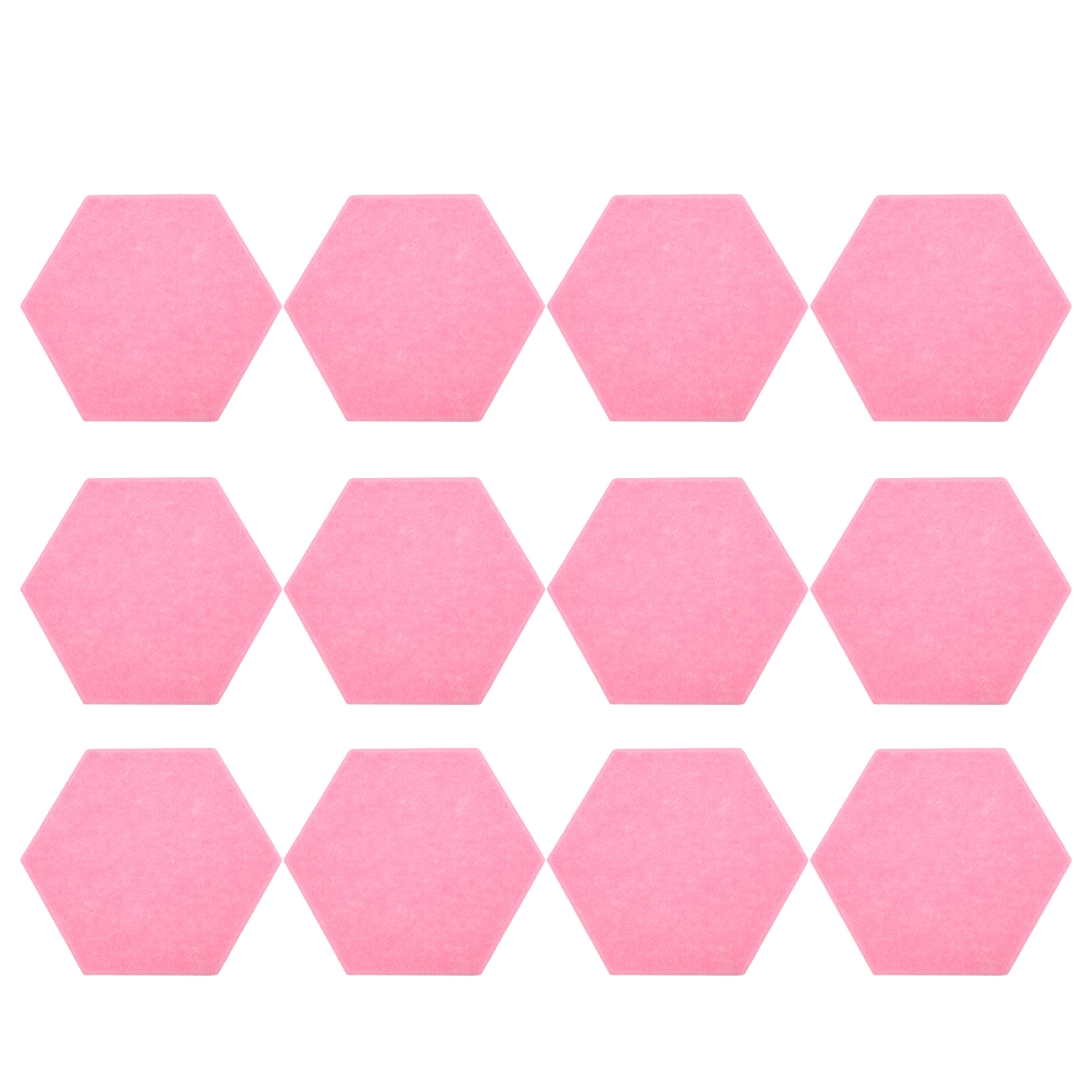 Packung Mit 12 Selbstklebenden Waben-akustikplatten, Rautenförmiger Schallschutzschaum, Wandschalldämmung, Rosa Farbe